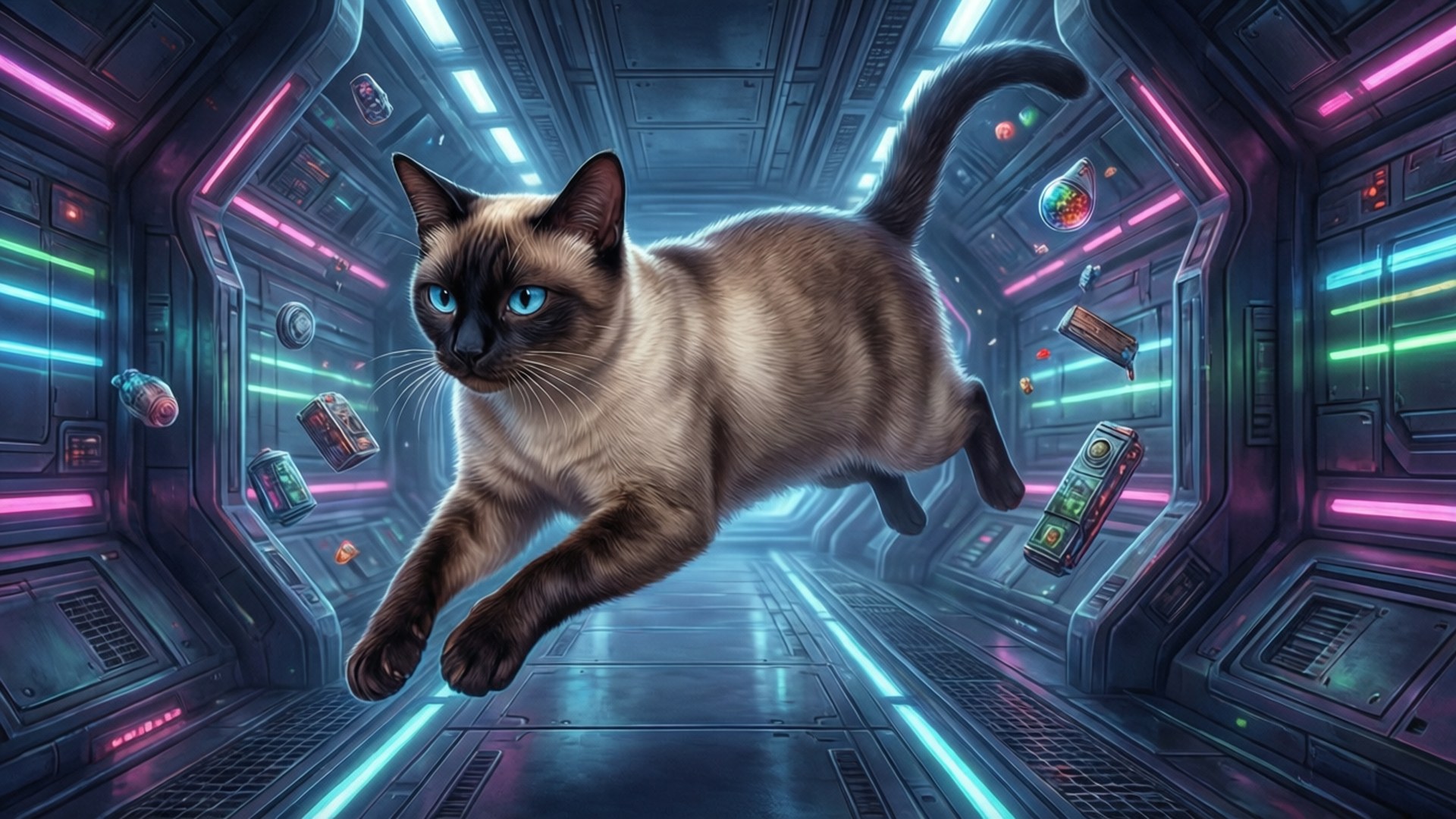 Космический кот Обои