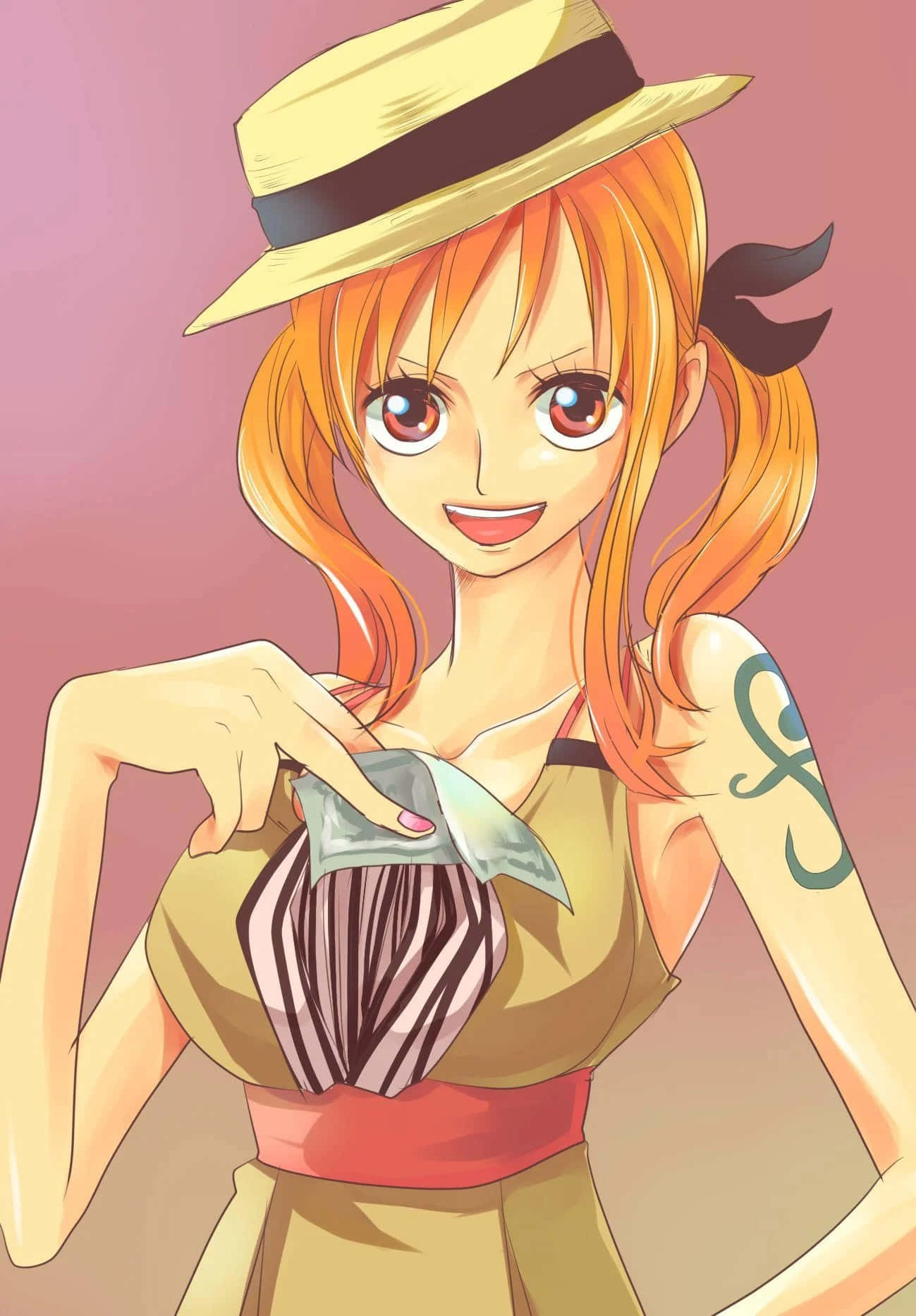 Кошка-воровка Нами One Piece Обои