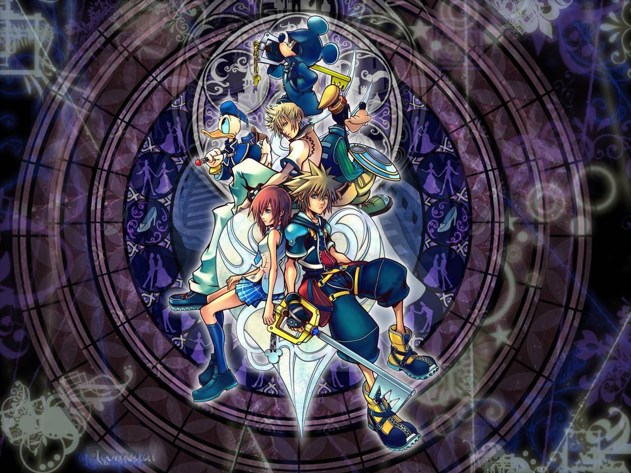 Красивый логотип Kingdom Hearts