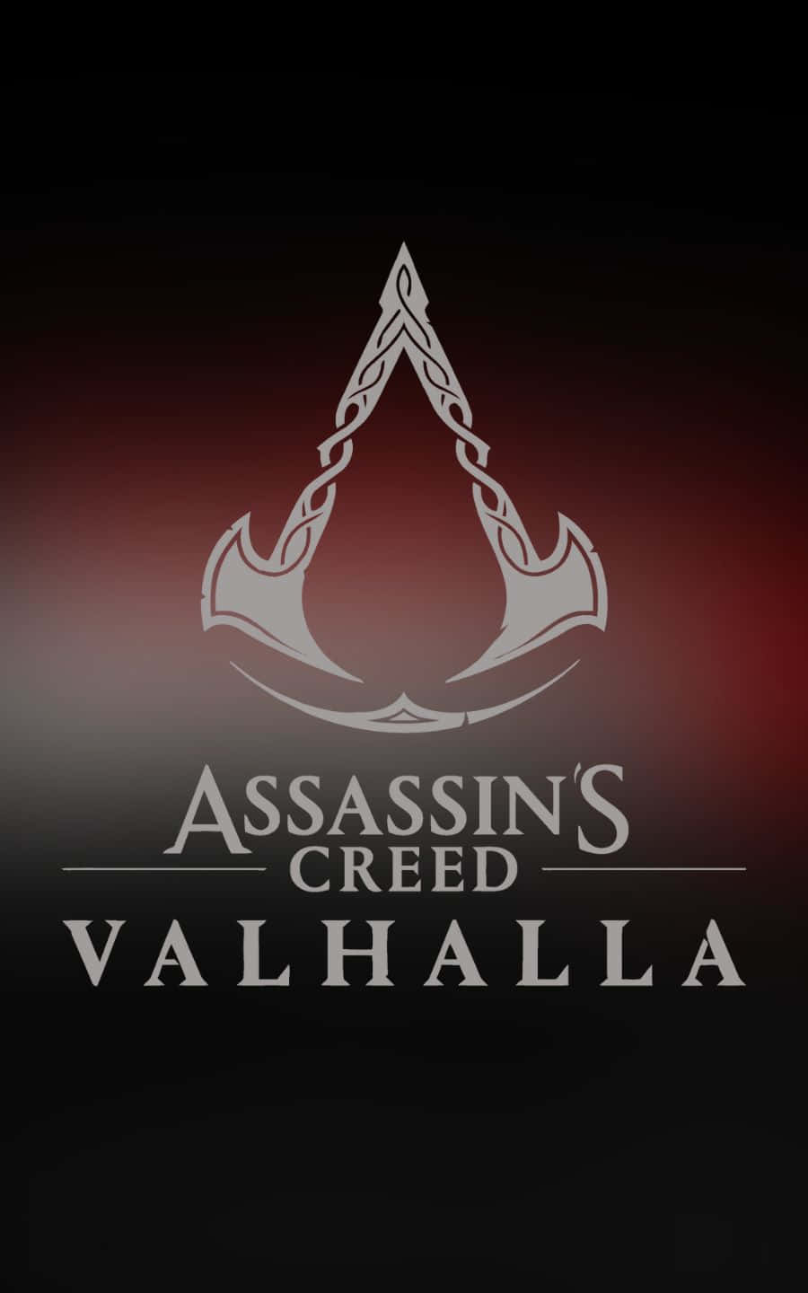 Красный и черный 1440p Assassin's Creed Valhalla фон Обои