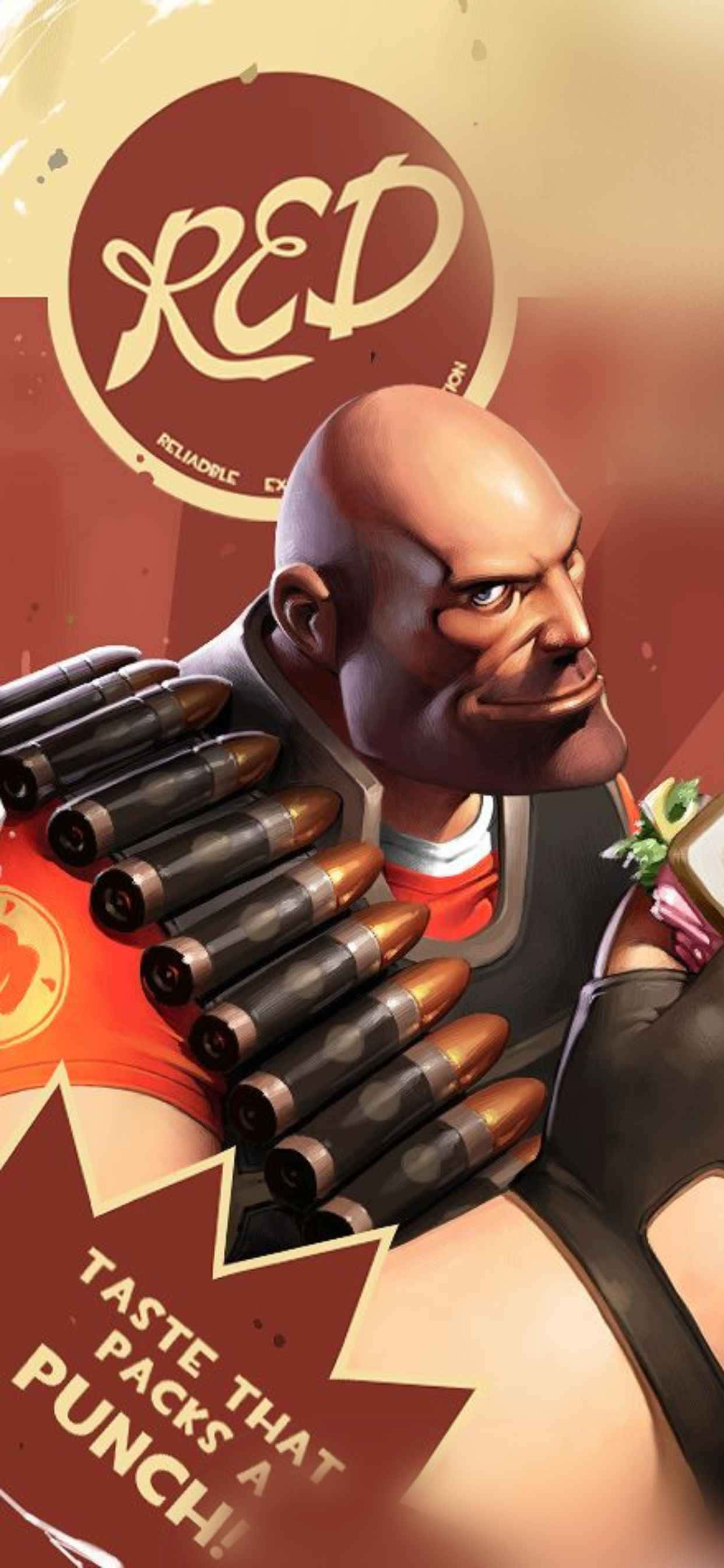 Красный тяжеловес iPhone XS Max Team Fortress 2 Обои