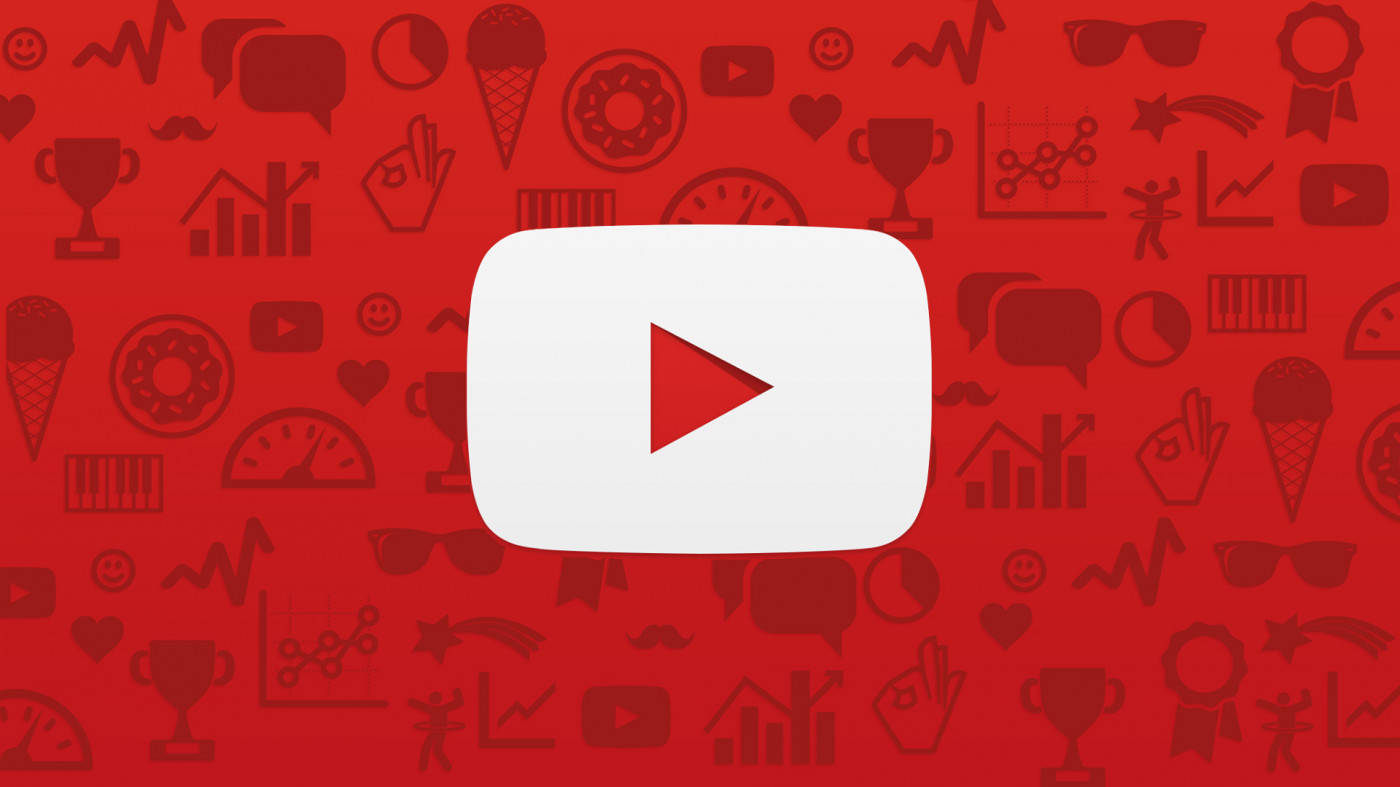 Красный фон YouTube Обои