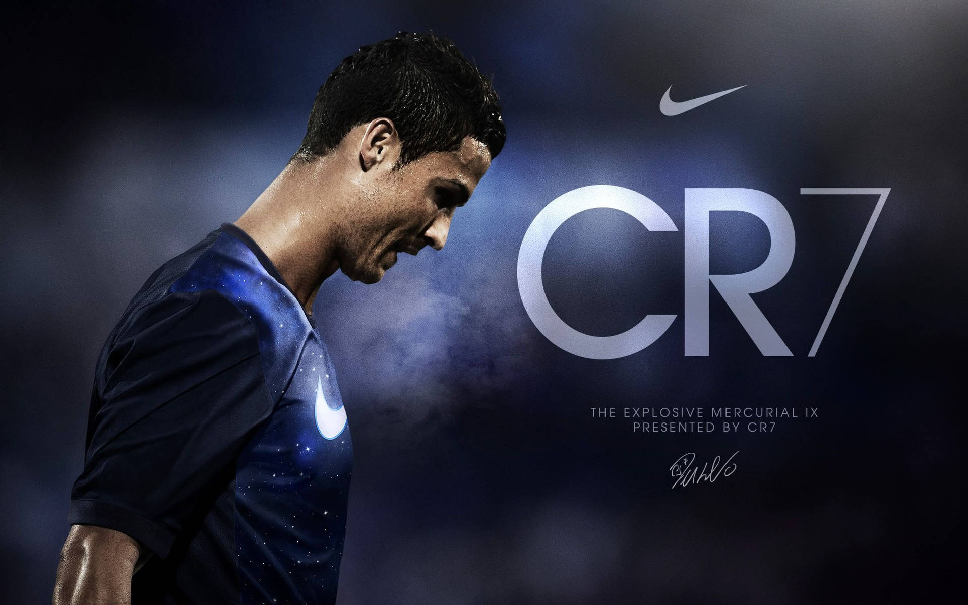 Криштиану Роналду CR7 Nike — обои.