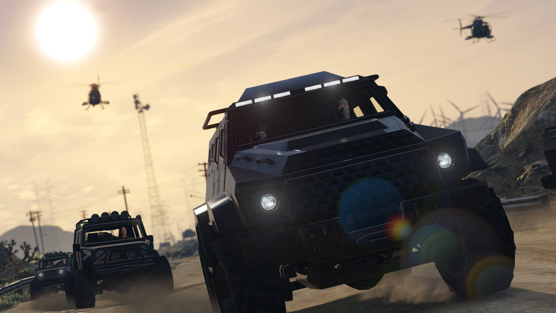 Крутой конвой GTA Обои