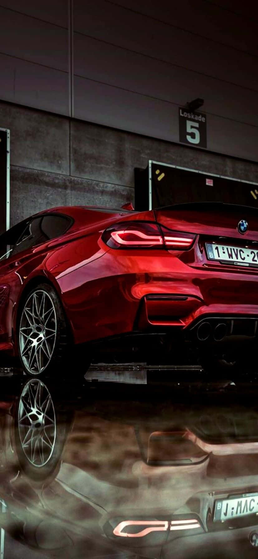 Крутой красный BMW Обои