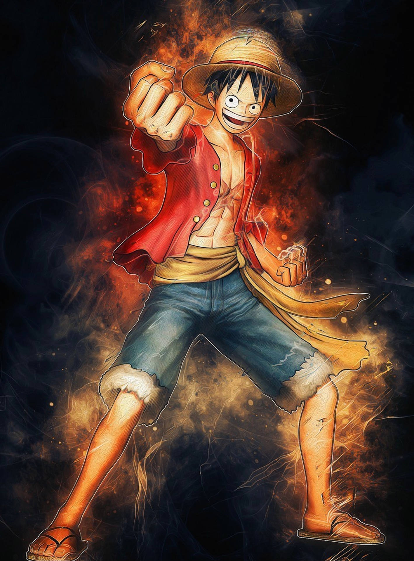 Крутой обои Луффи One Piece для iPhone