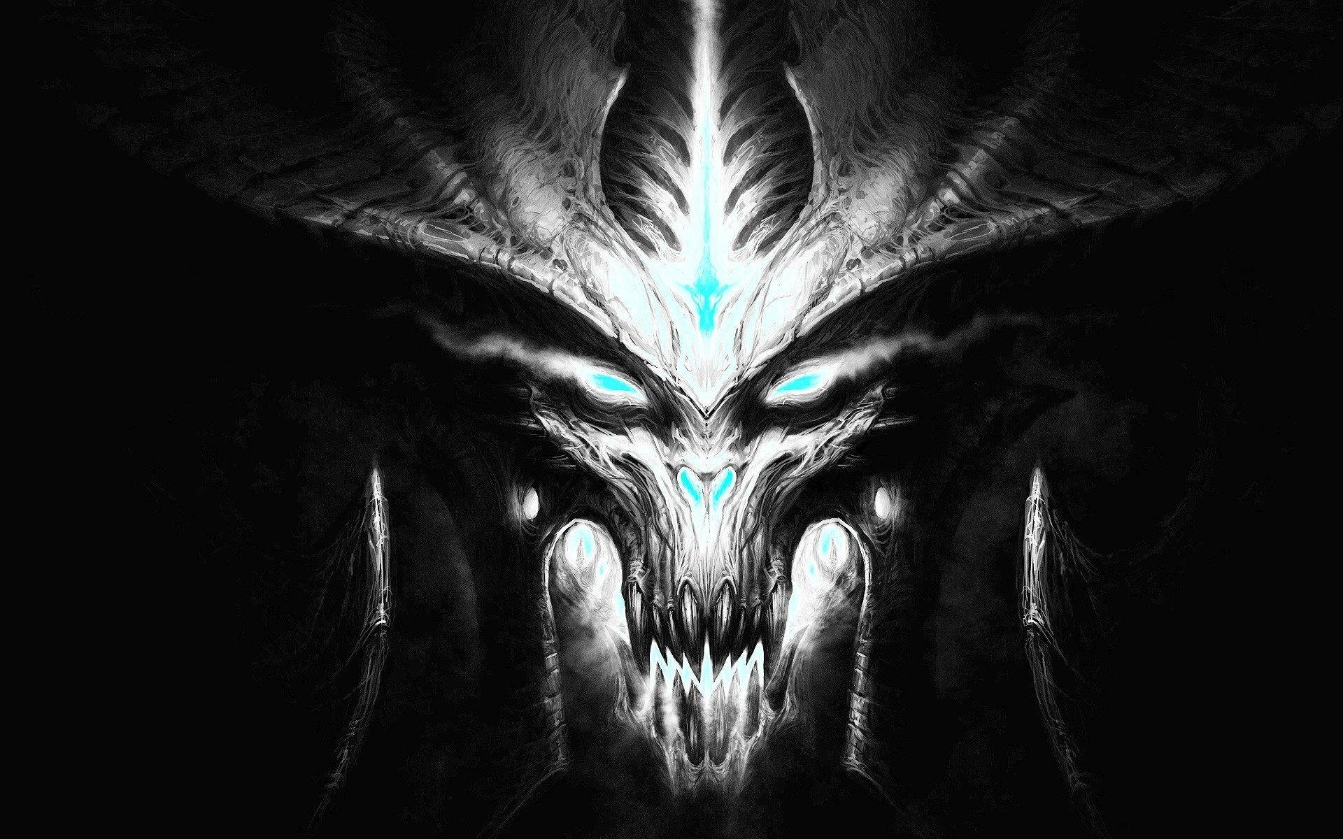 Крутой рисунок Diablo Обои