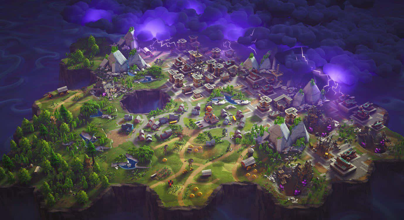 Крутой фон Fortnite Обои