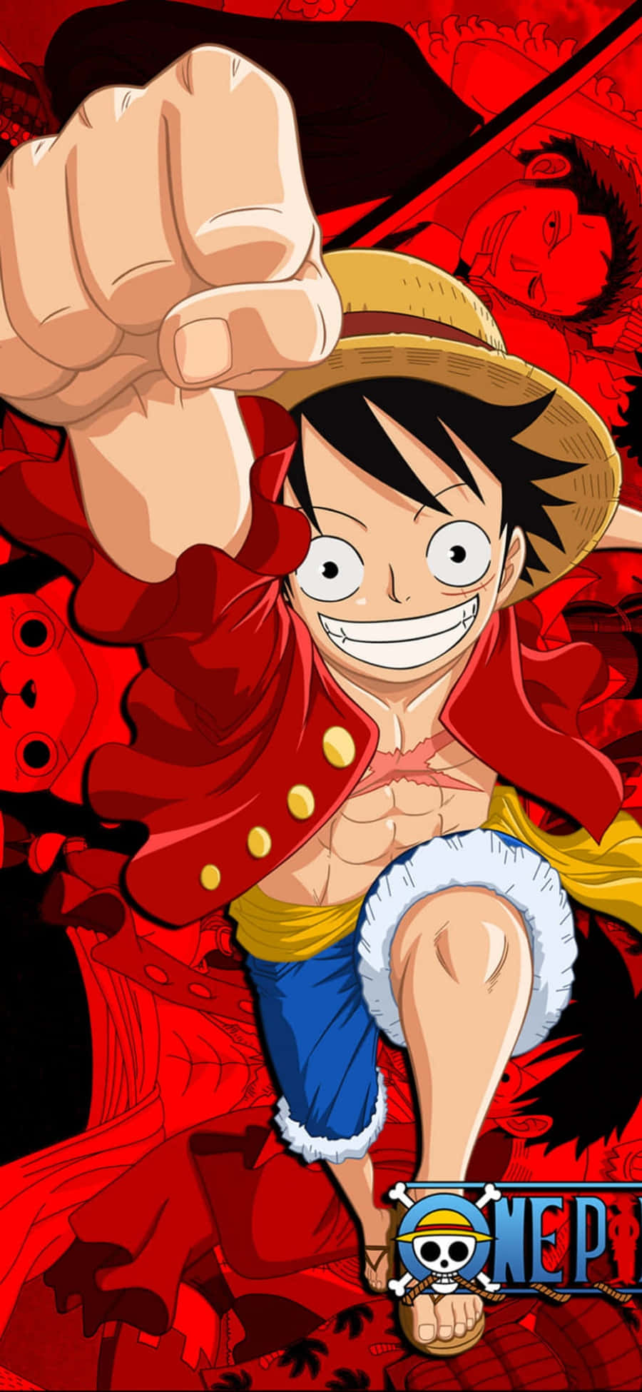 Кулак Манки Д. Луффи из One Piece на телефоне Обои