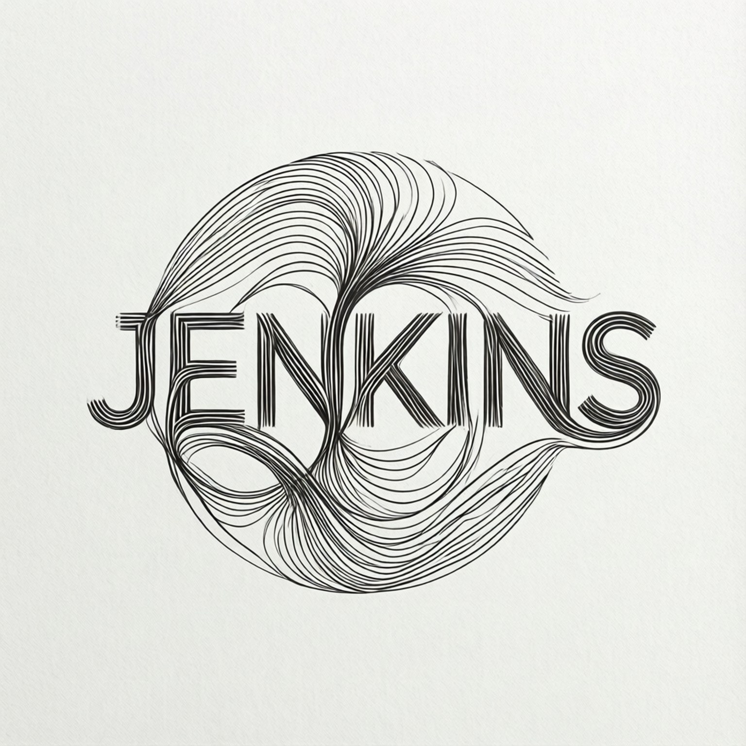 Линейный рисунок Jenkins Обои