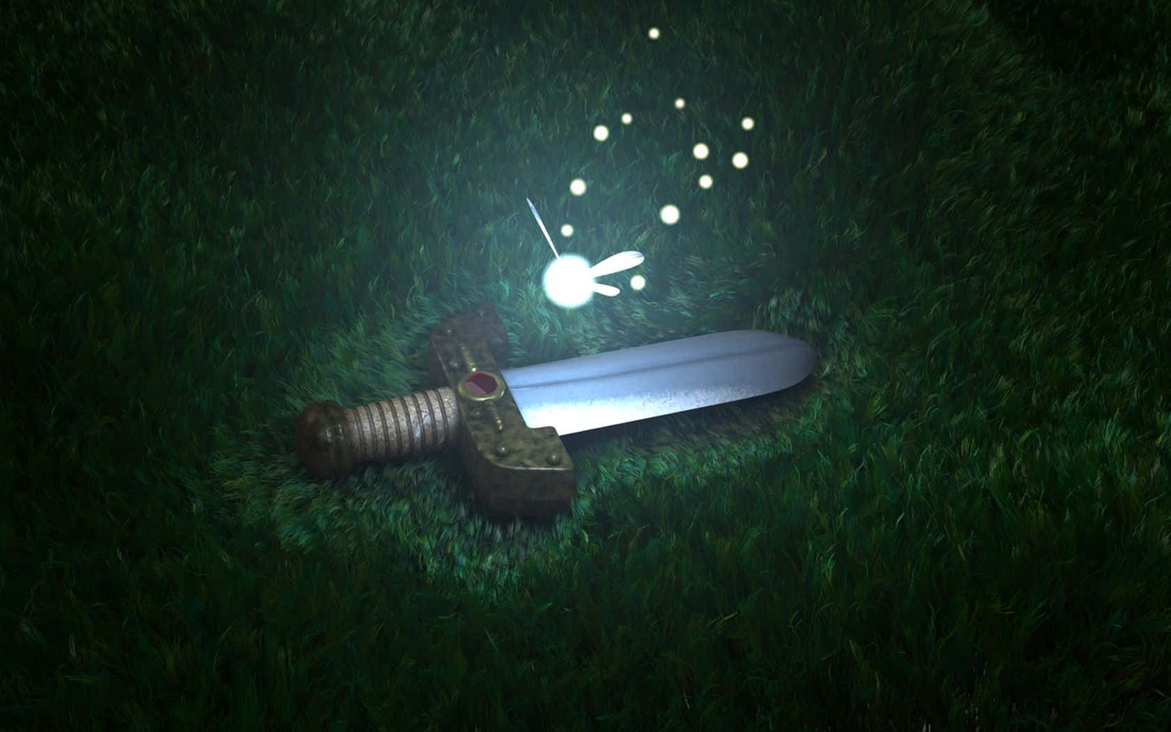 Линк и легендарный Трифорс из The Legend of Zelda Обои