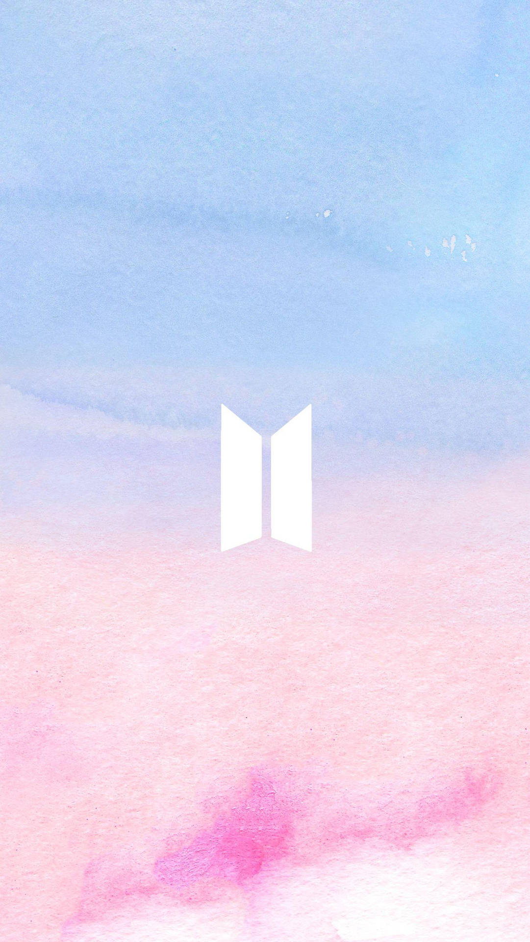 Логотип BTS в пастельных обоях