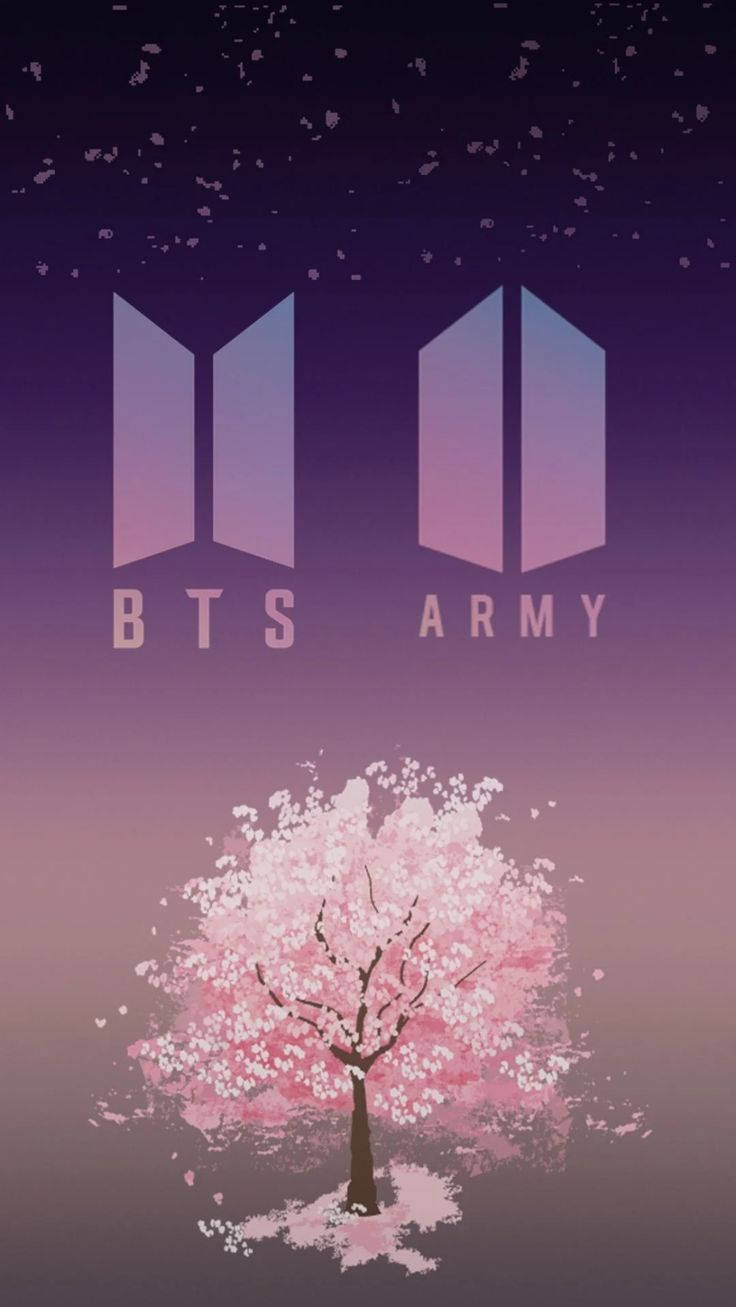 Обои с логотипом BTS и ARMY