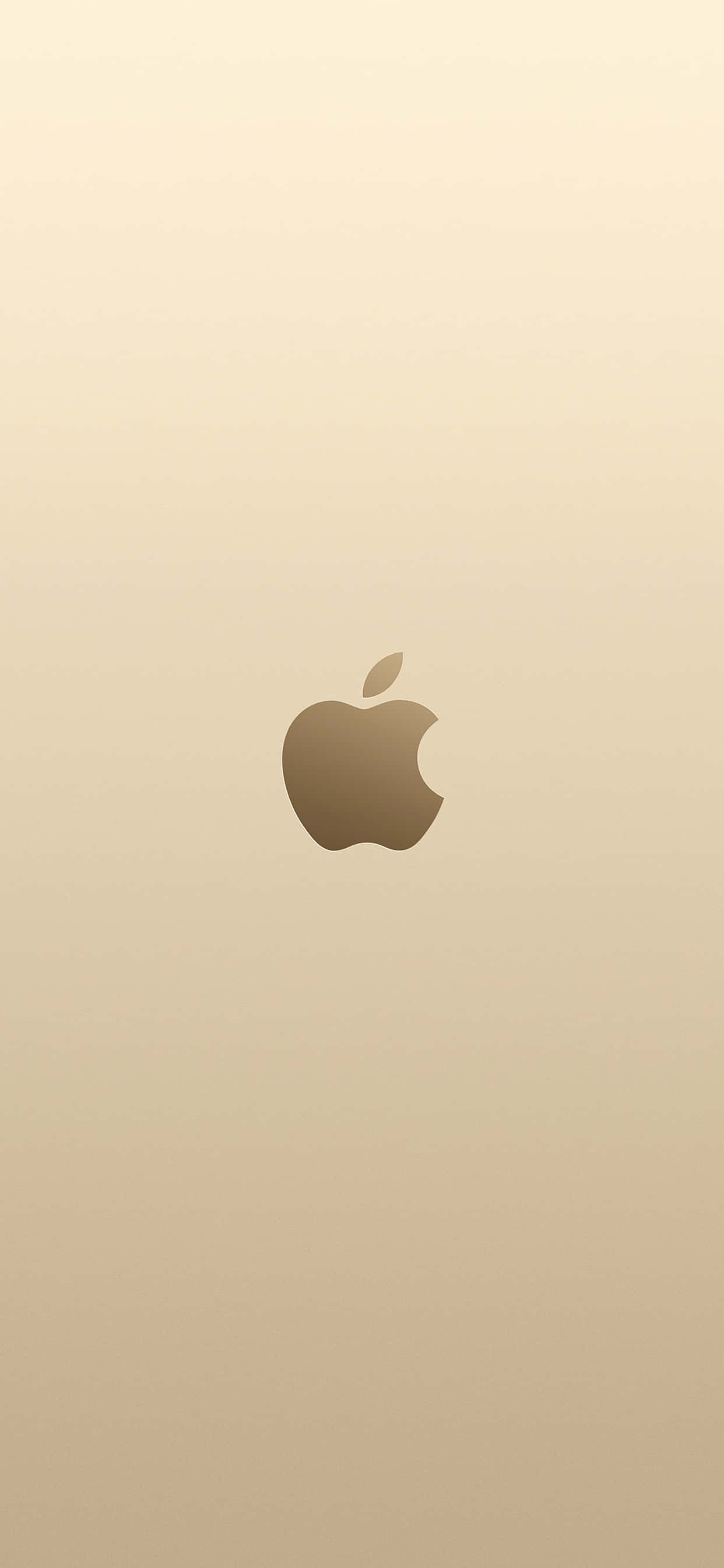 Логотип iPhone на золотом фоне Обои