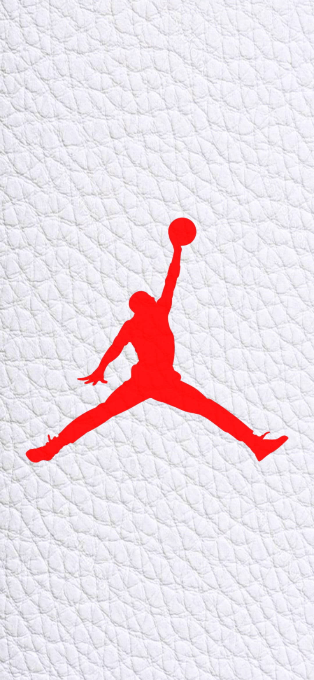 Логотип Jordan на белом кожаном холсте Обои