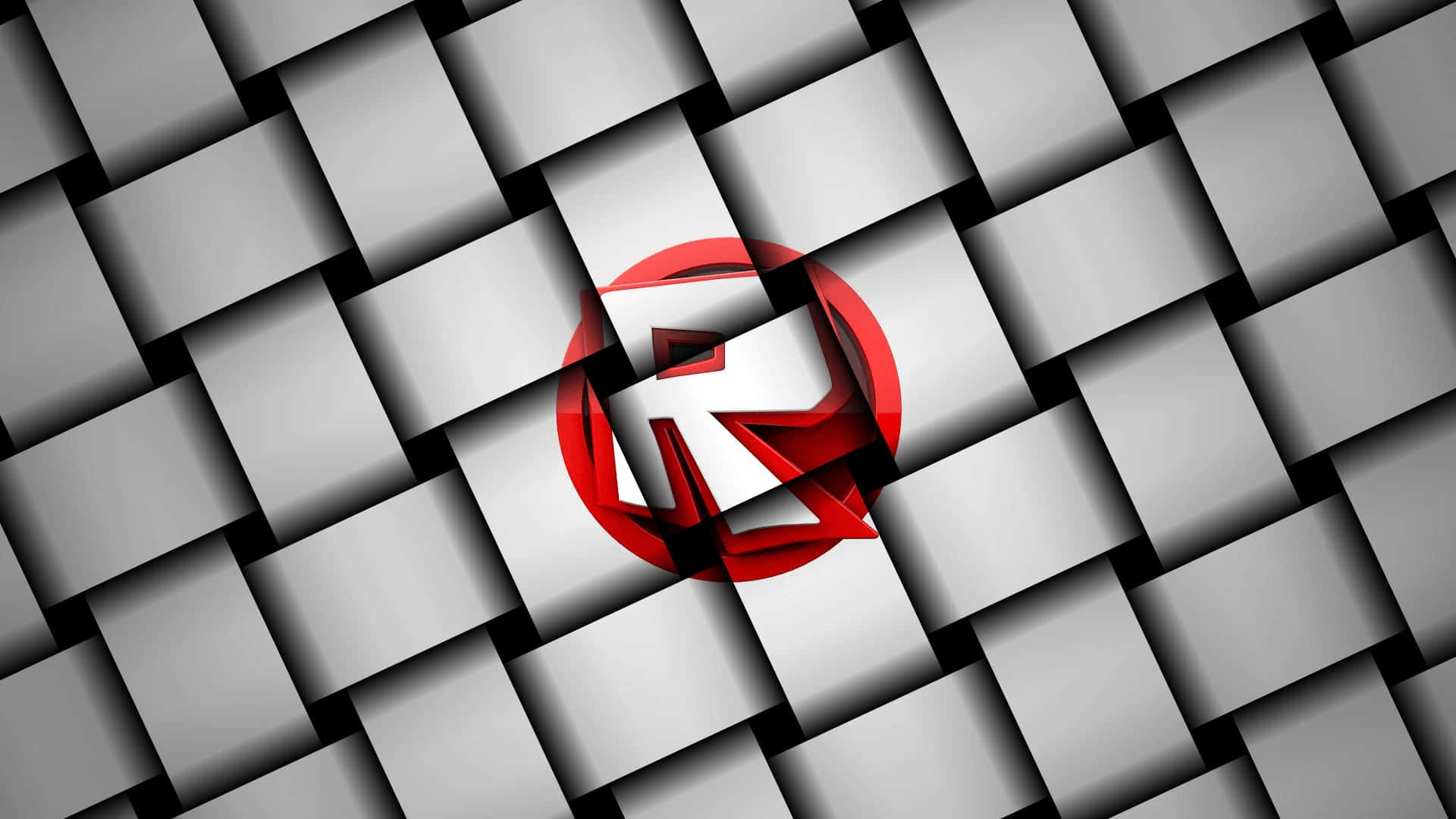 Логотип Roblox на прямоугольных блоках Обои