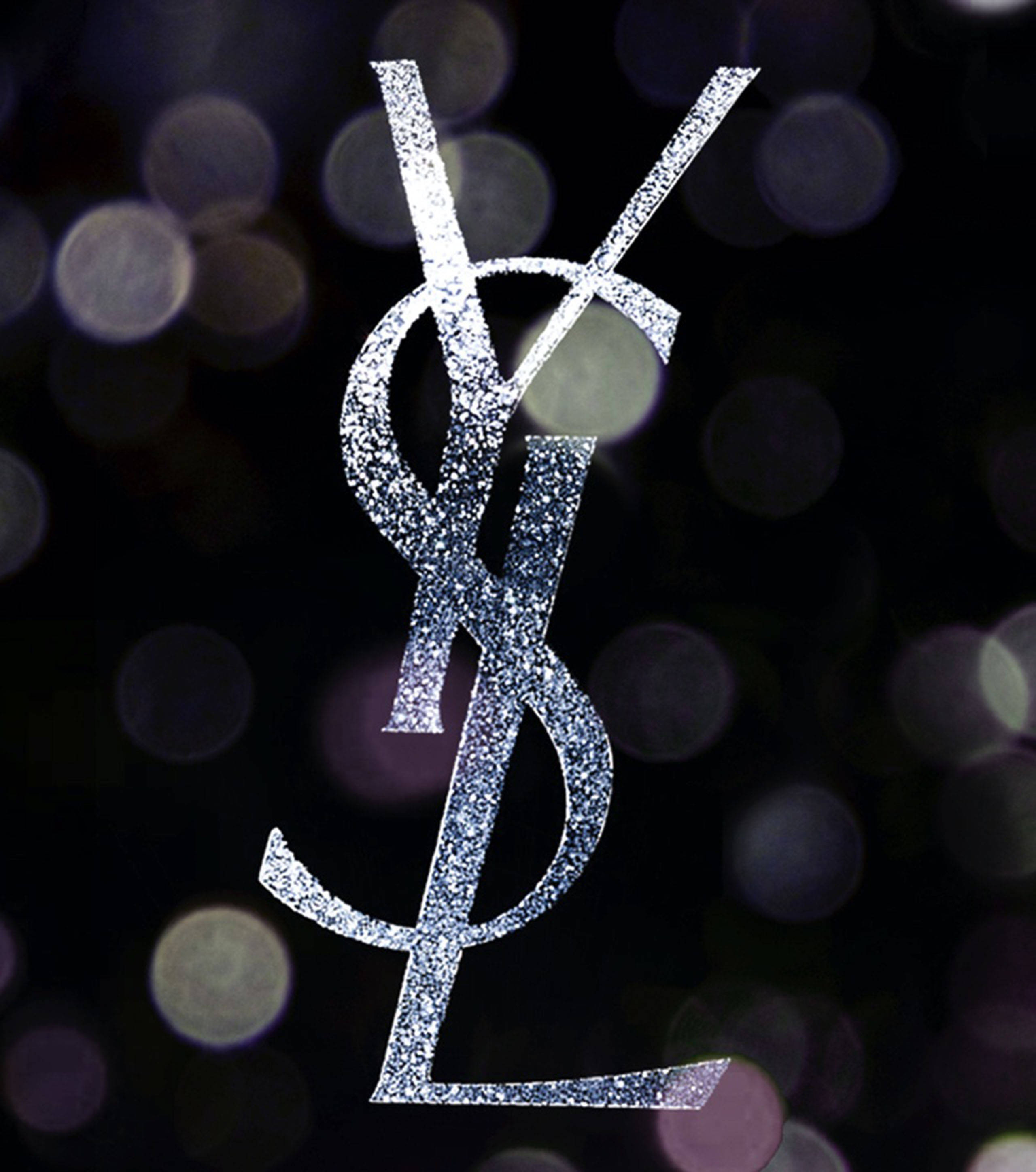 Логотип YSL Рождественское издание Обои