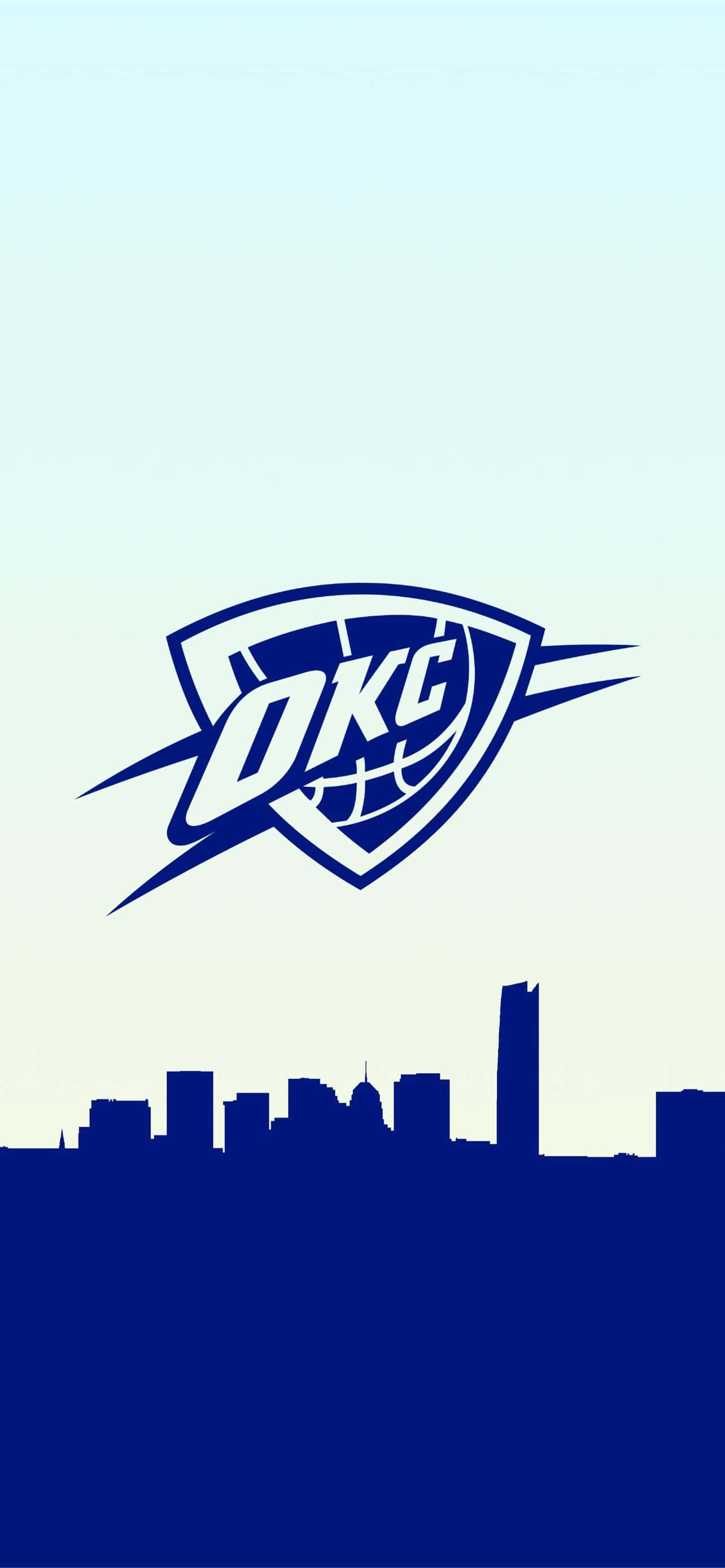 Логотип баскетбольной команды НБА Oklahoma City Thunders Обои