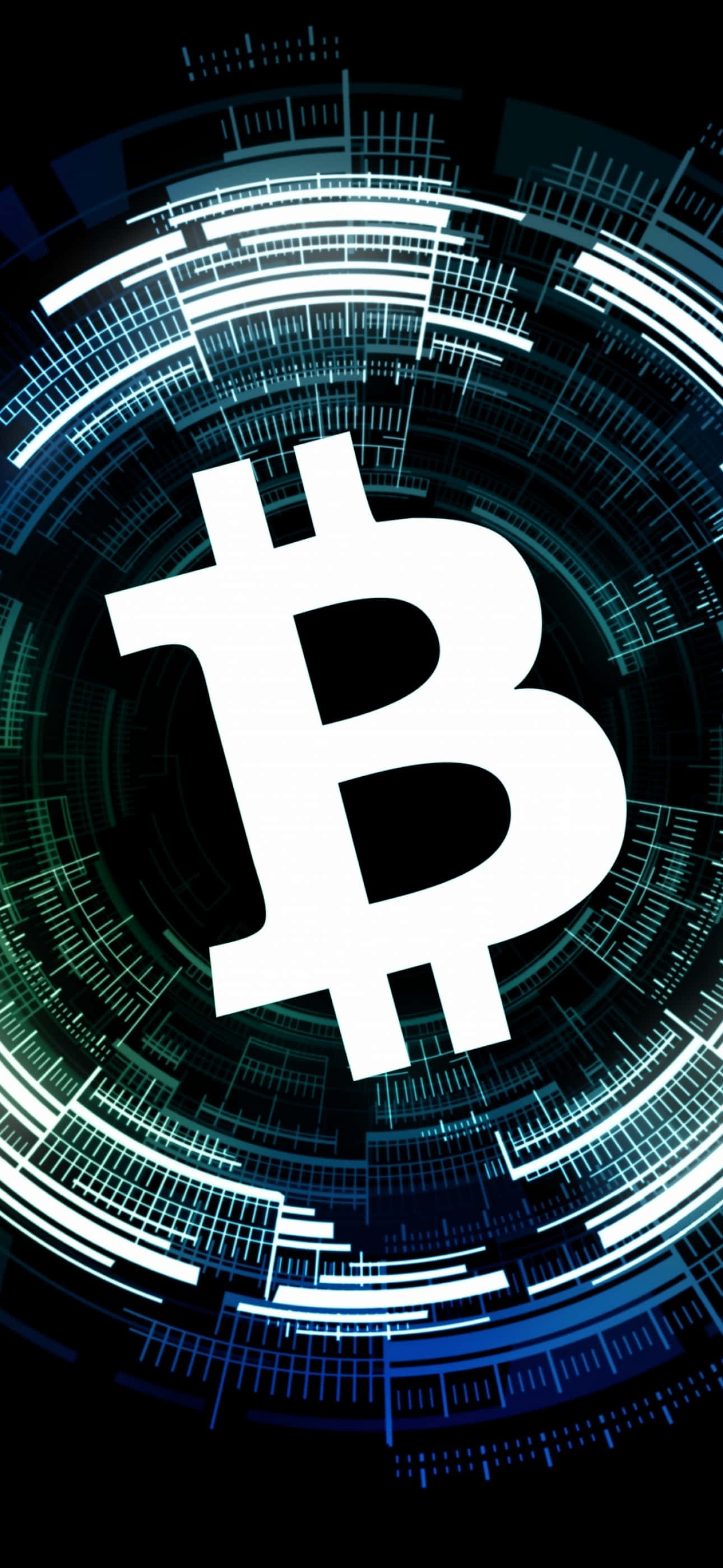 логотип биткоина на черном фоне Обои