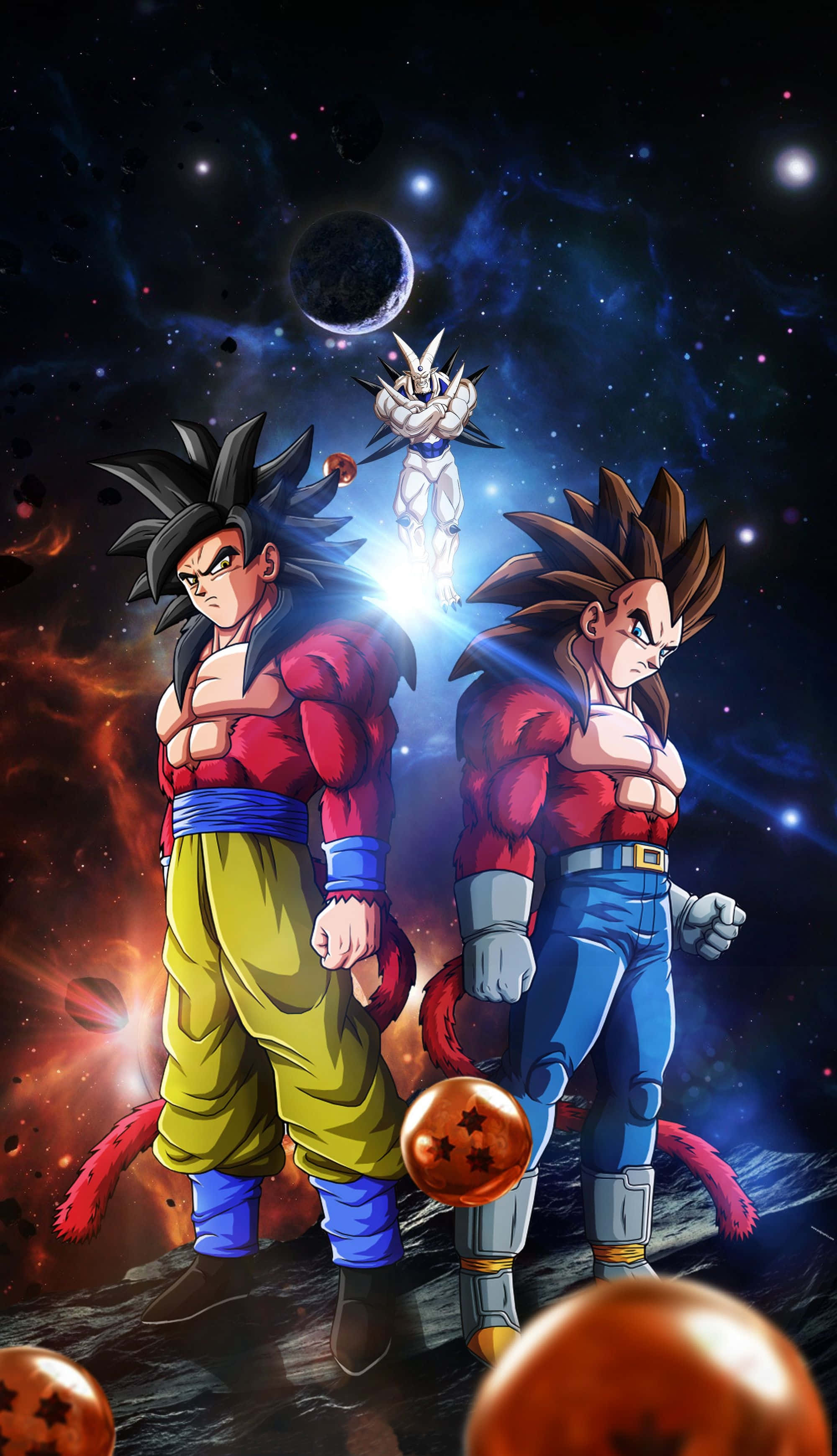 Луна и космос Dragon Ball GT Обои