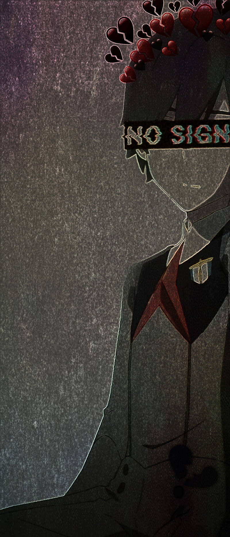 мальчик с табличкой на голове Обои