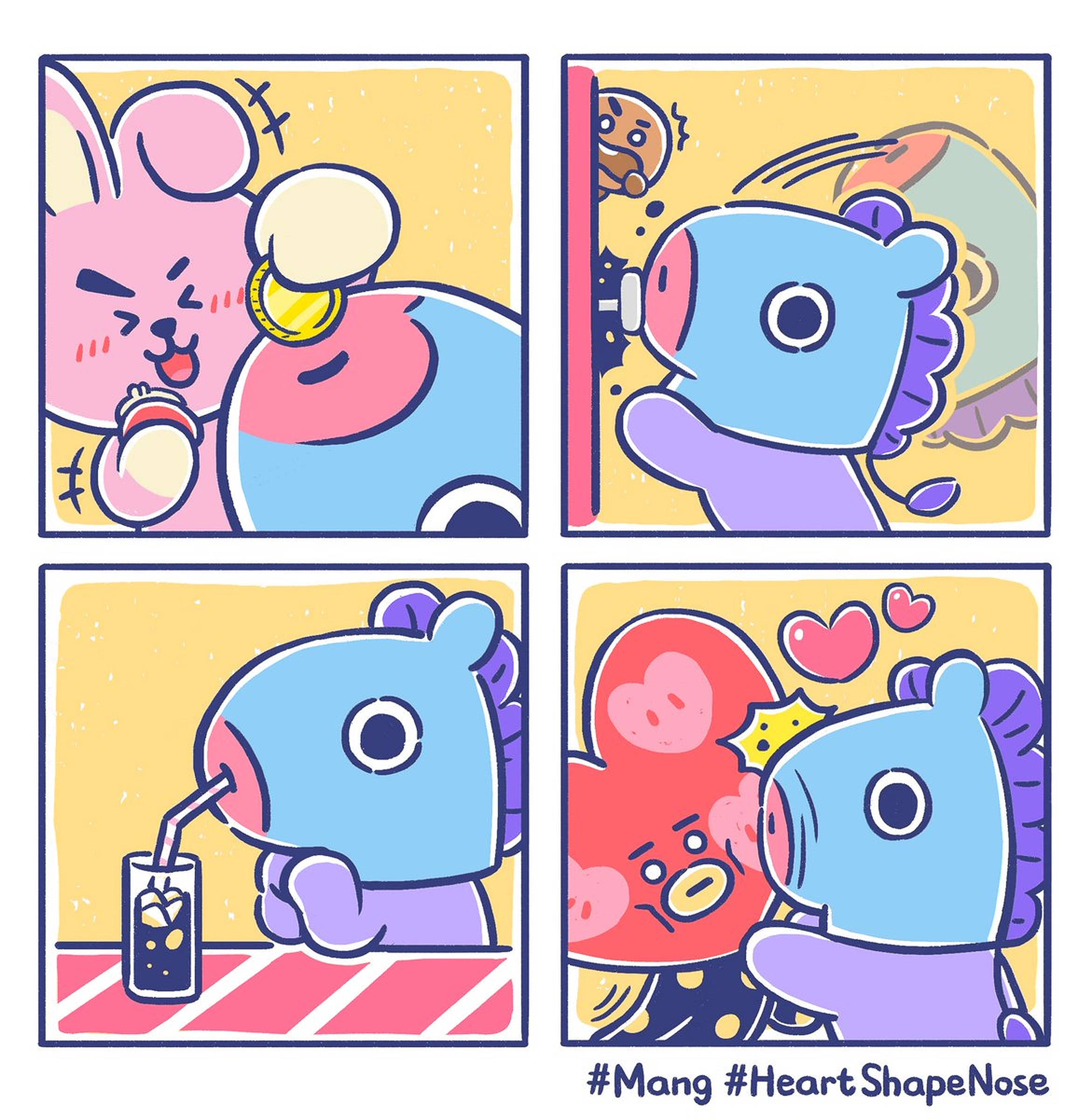 Манг Bt21 комиксы Обои