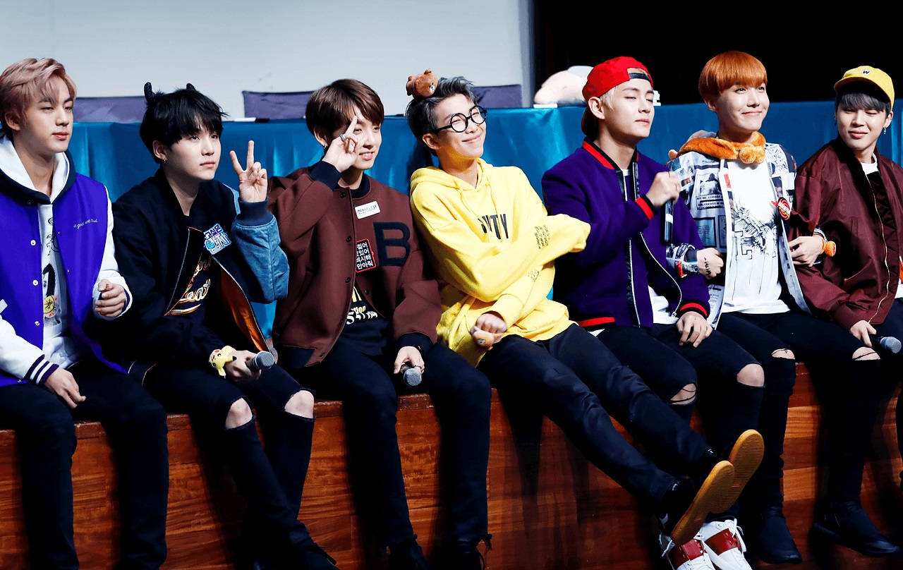 Милые BTS на фанмите Обои