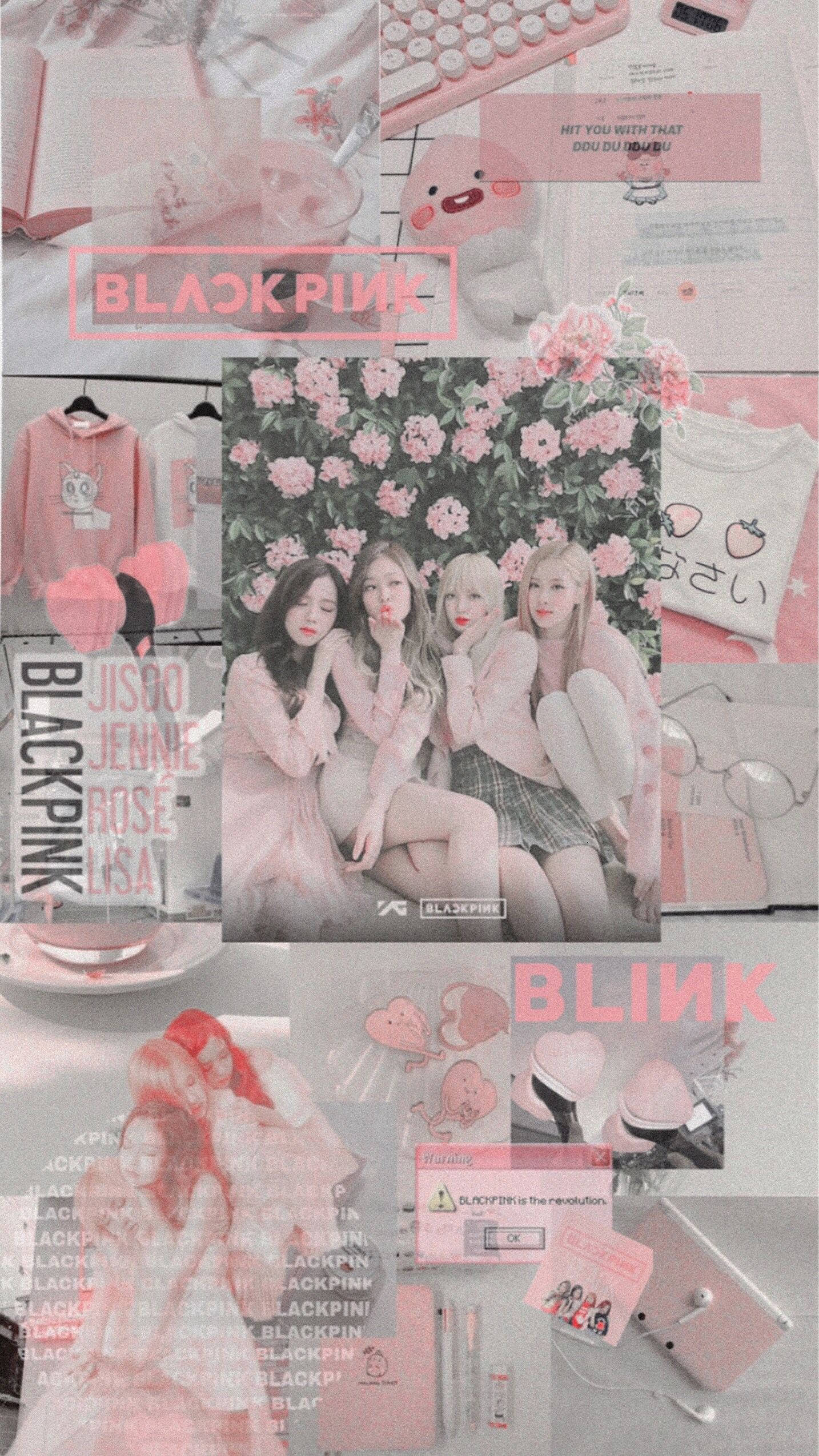 Милый розовый эстетичный Blackpink Обои