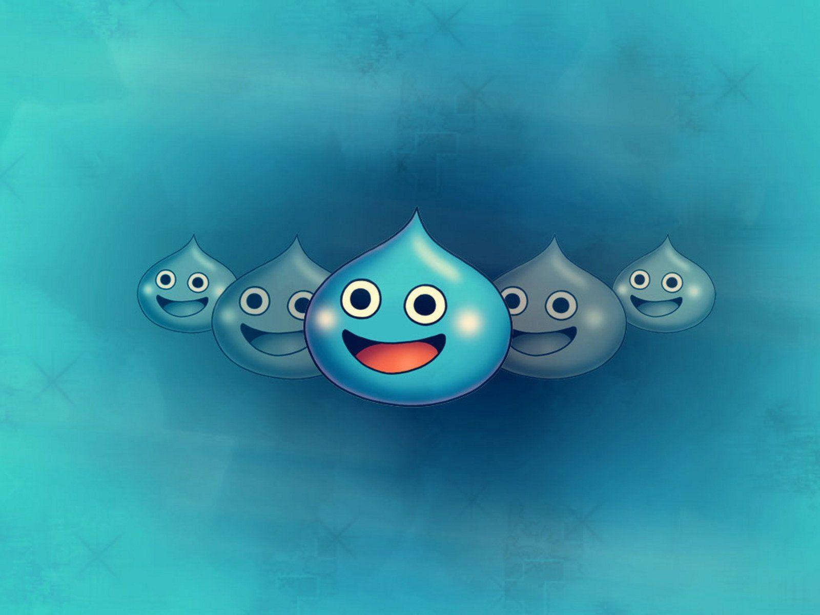 Милый слайм из Dragon Quest Обои