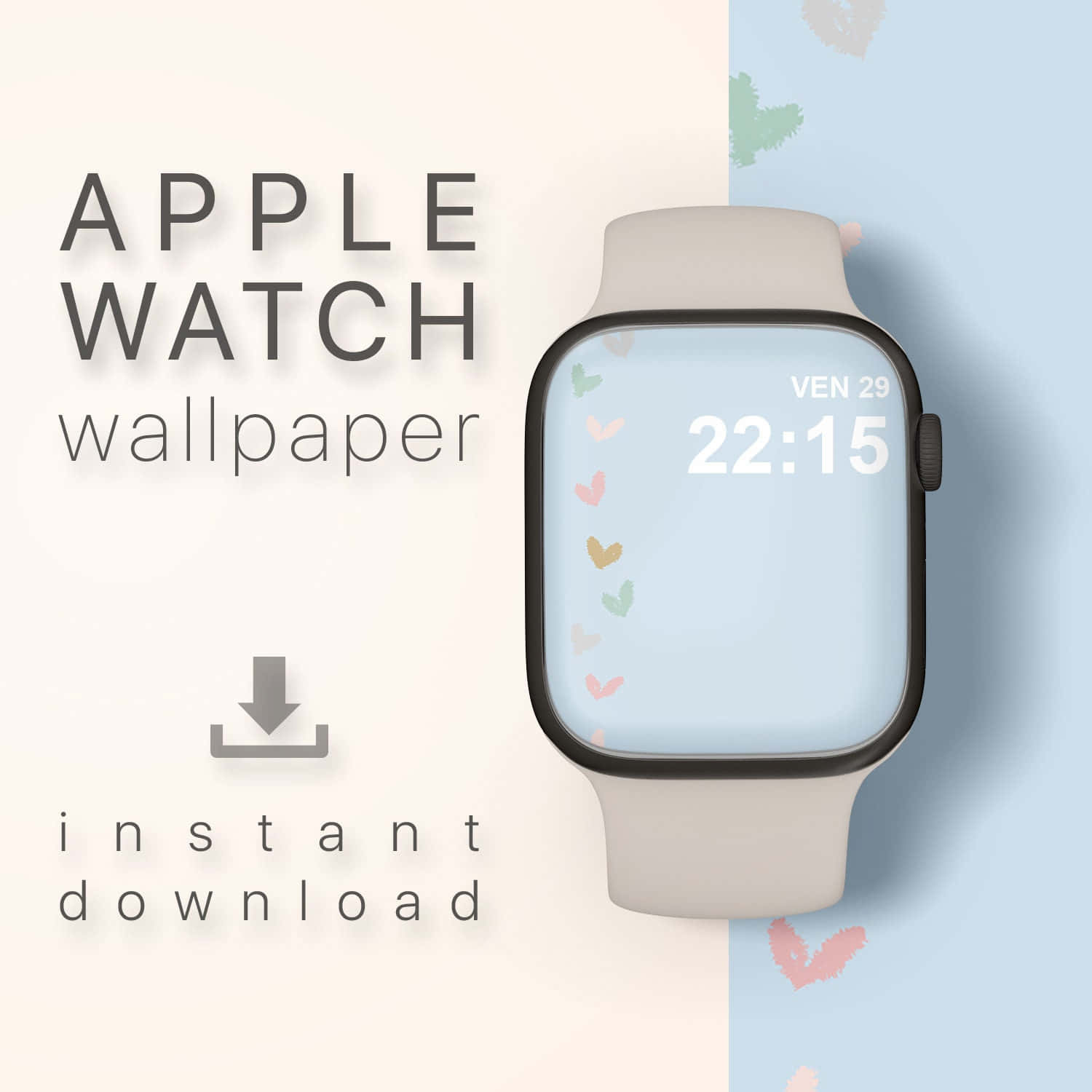 Милый циферблат Apple Watch с растением Обои