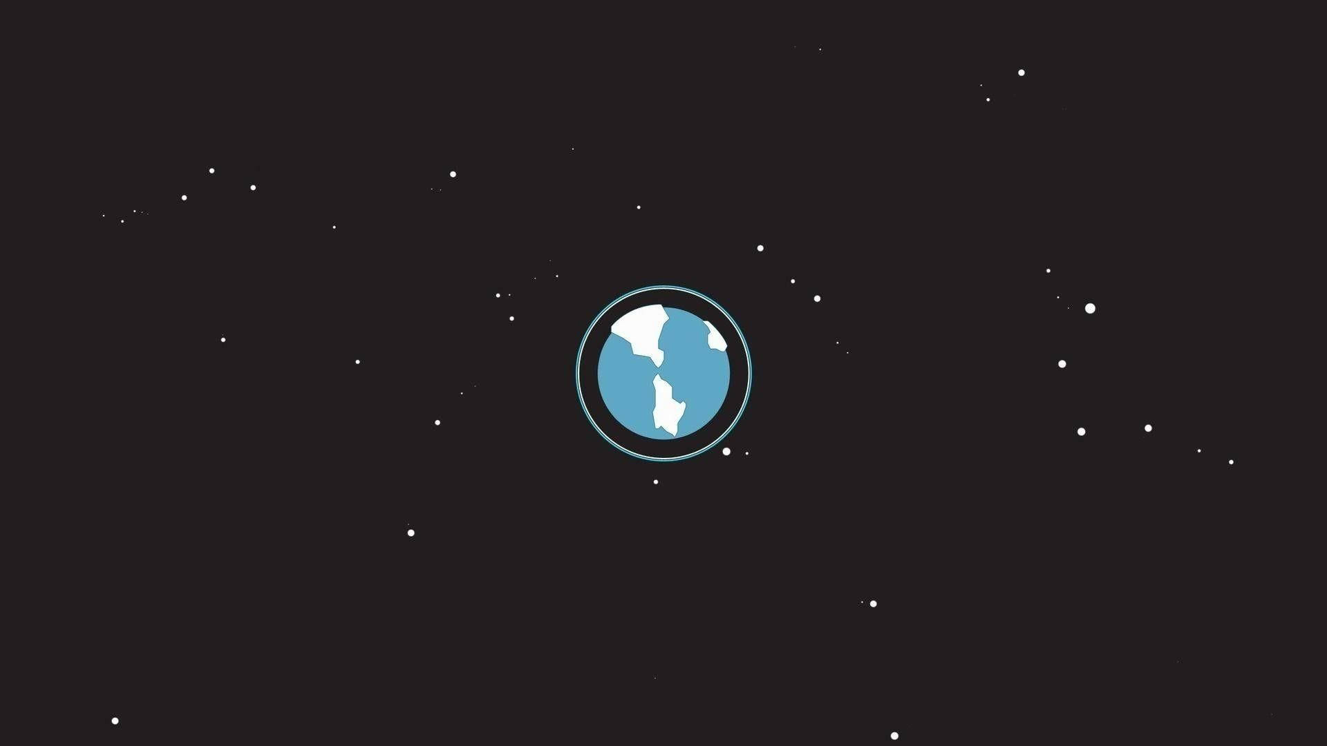 Миниатюрная Земля в минимализме Обои
