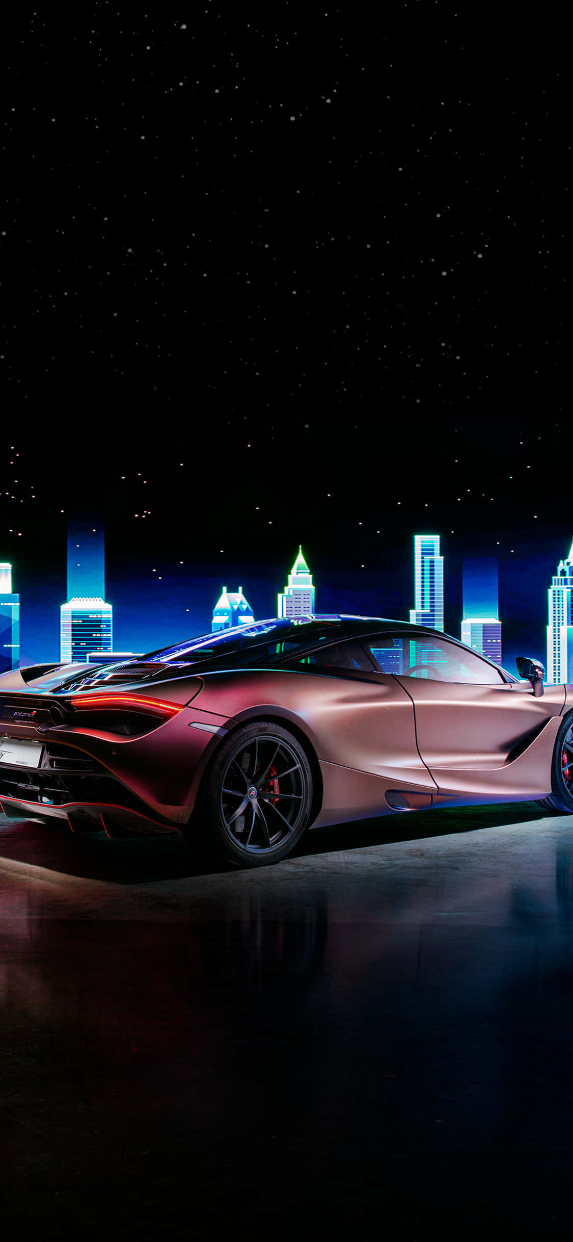 Молниеносно быстрый в McLaren 720s с iPhone Xs Обои