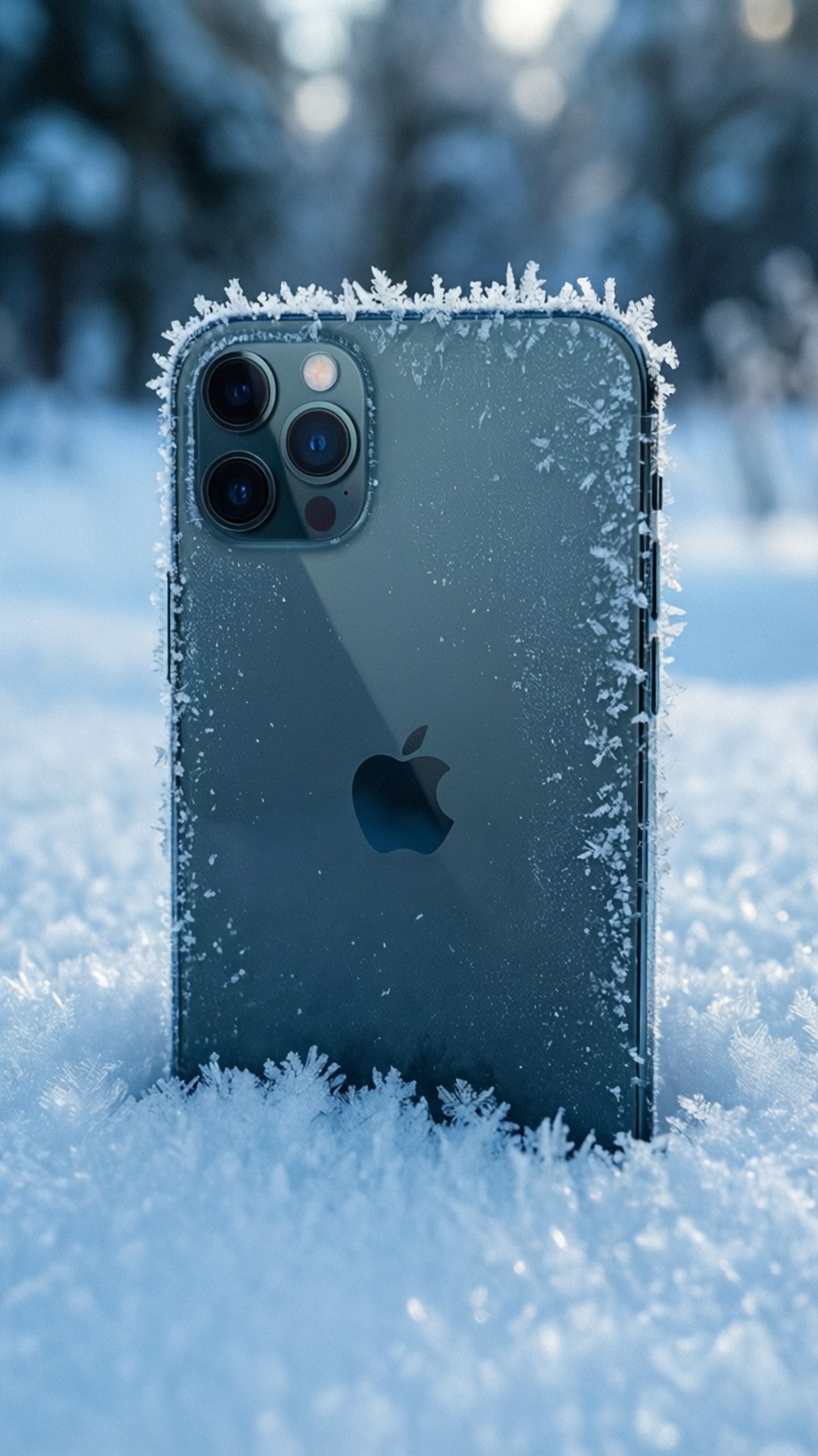 Морозная зима iPhone Обои