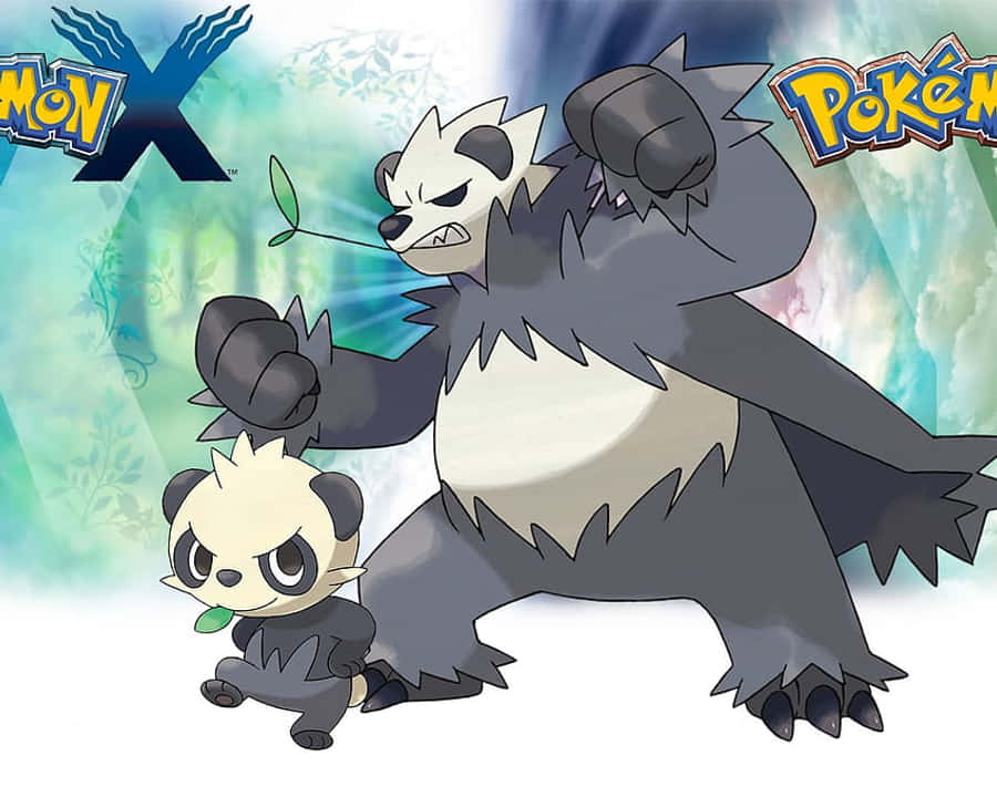 Напряженная битва Панчама и Пангоро, Pokemon X и Y Обои