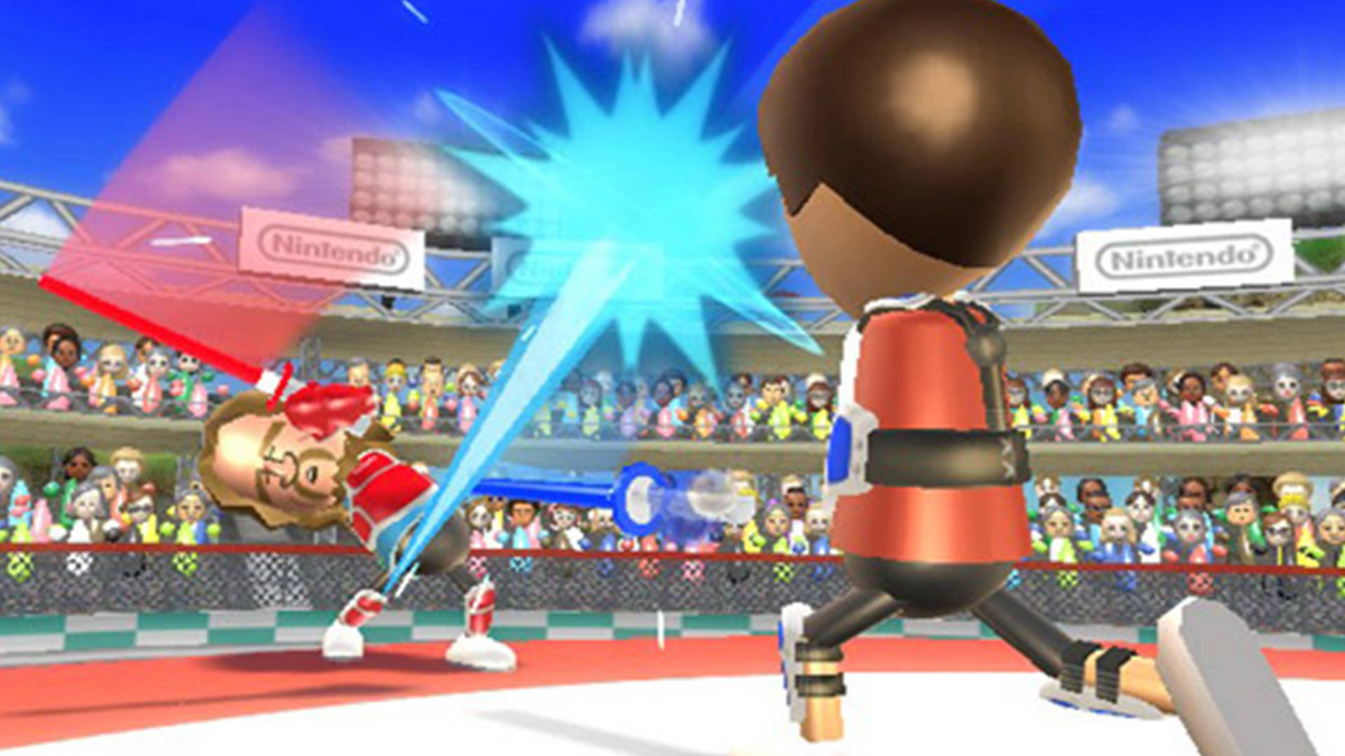 Напряженный поединок на мечах в Wii Sports Resort Обои