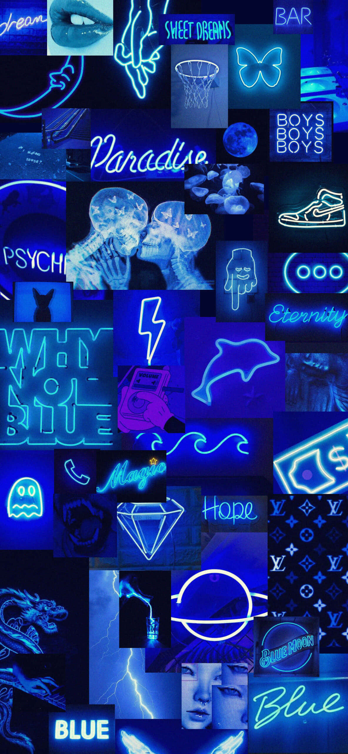 Насладитесь успокаивающим эффектом мирного синего в Aesthetic Blue Обои