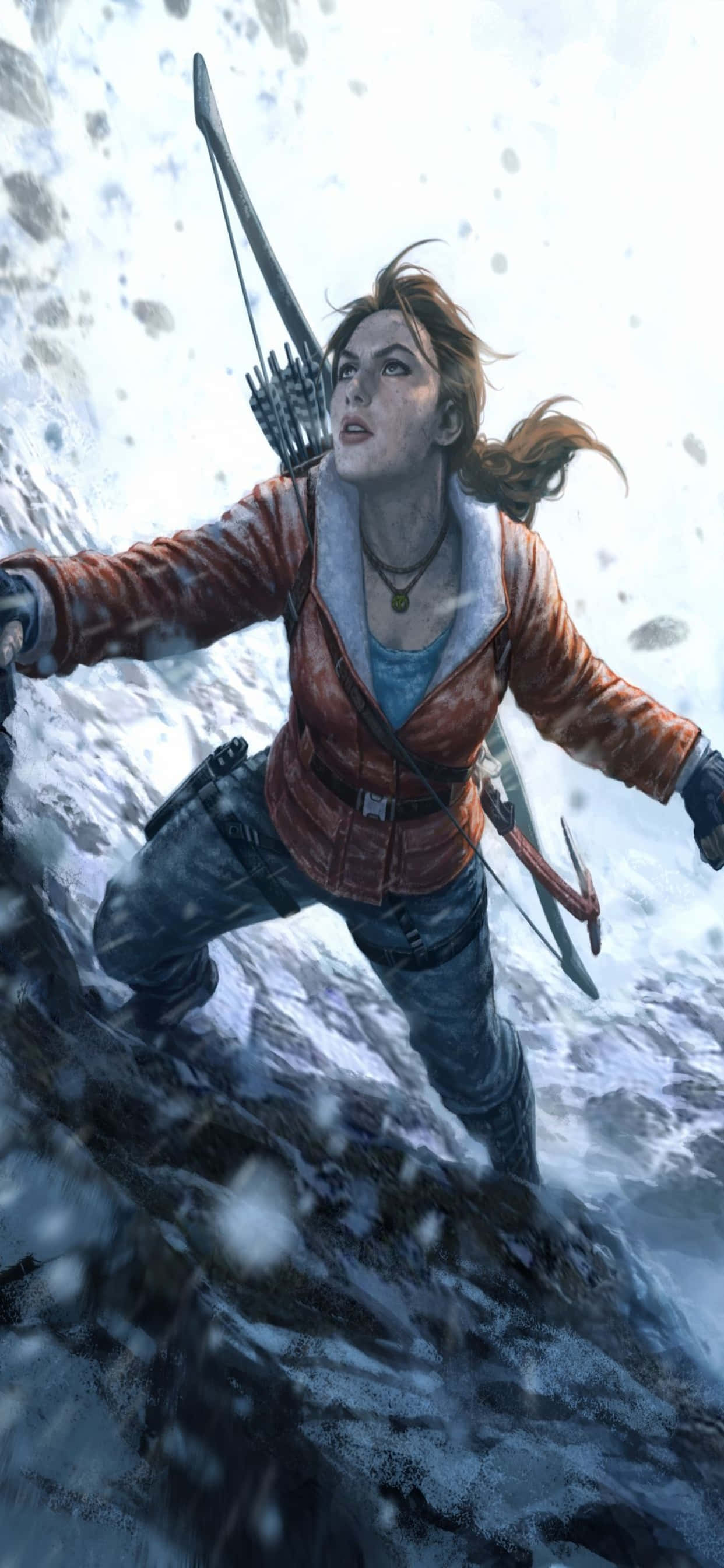 Наслаждайтесь Rise Of The Tomb Raider на новом iPhone Xs Max Обои