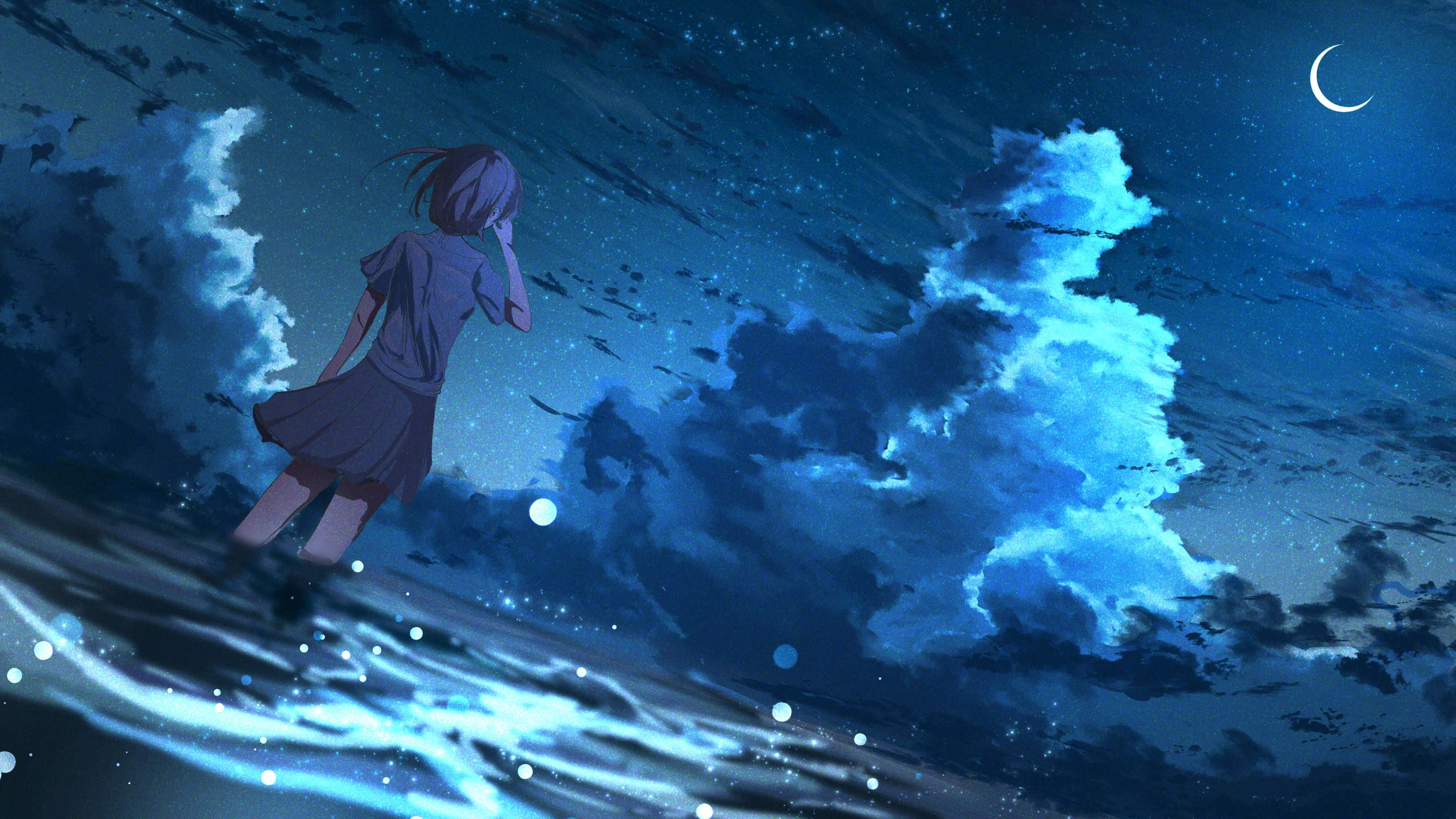 Наслаждайтесь захватывающей анимационной графикой с Anime 4K Обои