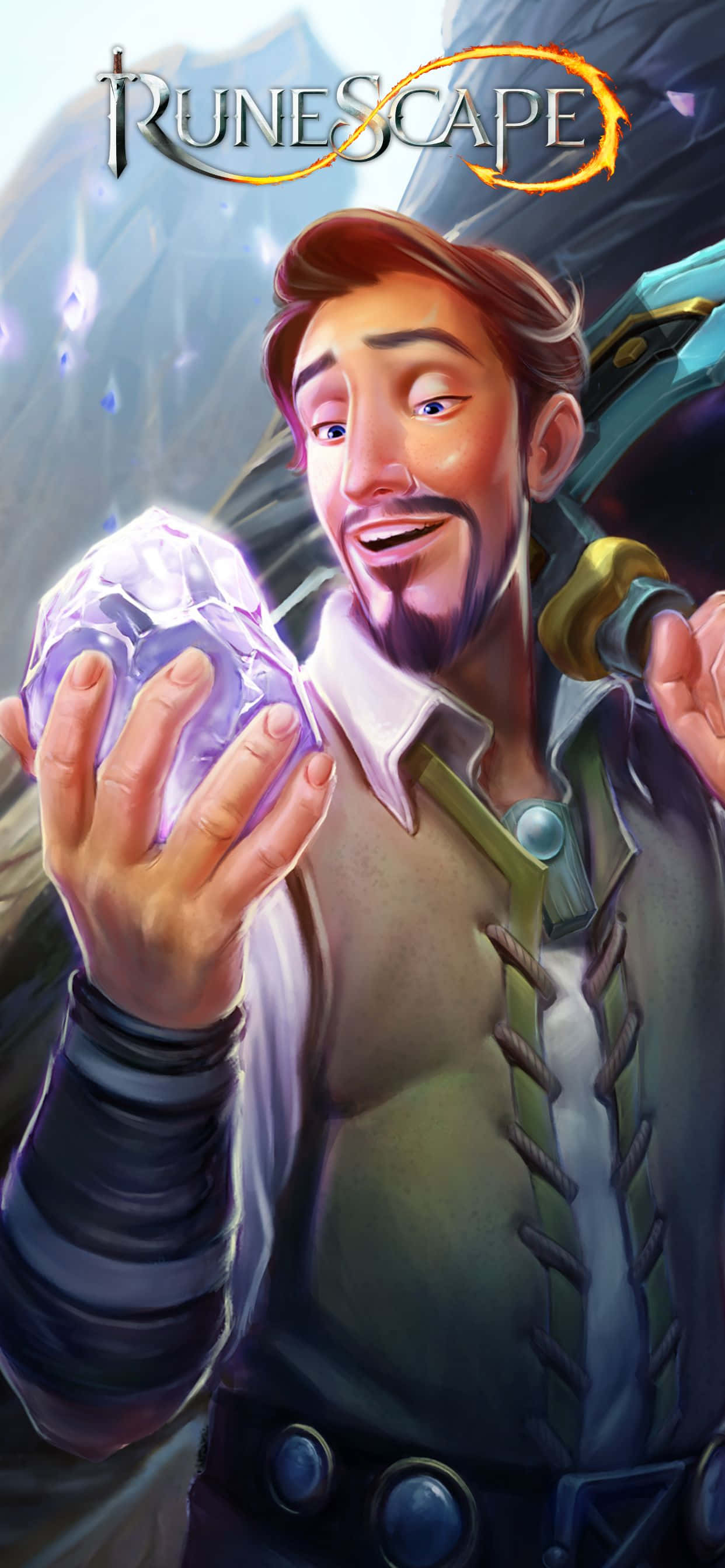 Наслаждайтесь миром Runescape в потрясающих деталях на Apple iPhone Xs Max Обои