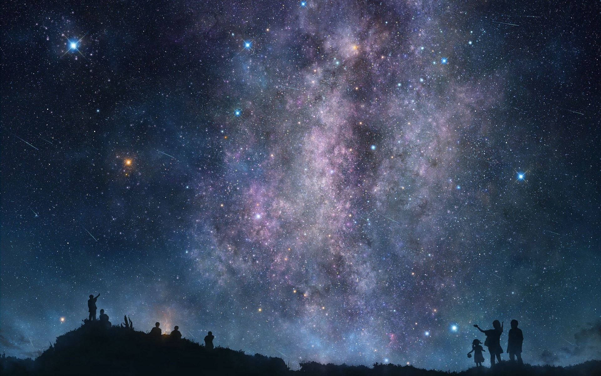 1920x1200 Обои «Небо, полное звезд»