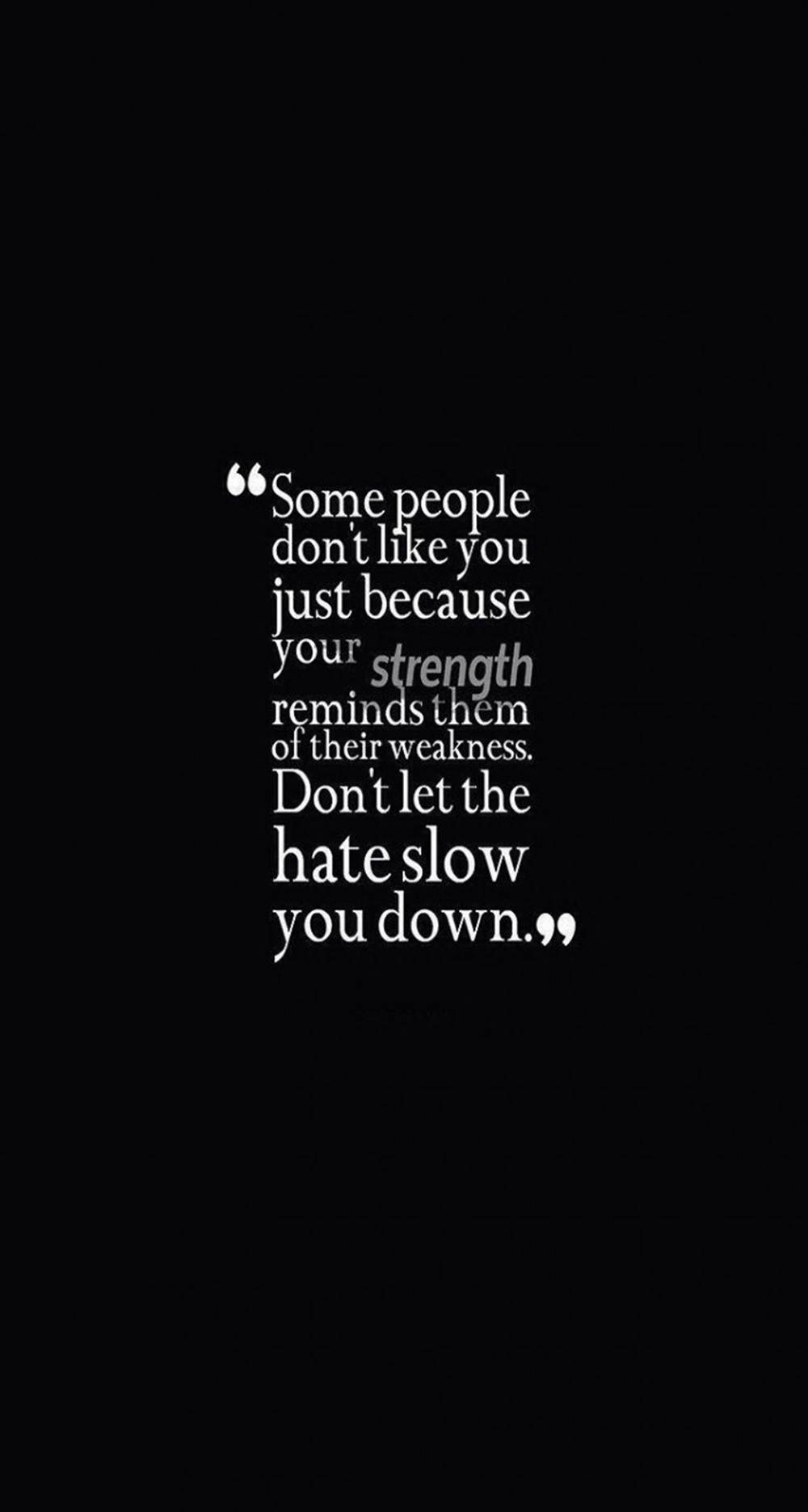 Некоторые люди не любят тебя Эстетичные черные цитаты Обои