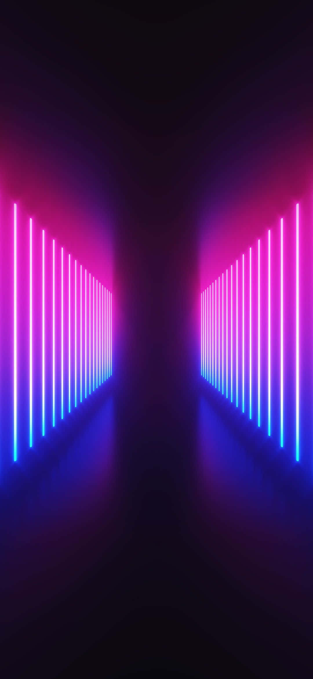 Неоновая градиентная футуристическая научно-фантастическая дорожка Обои