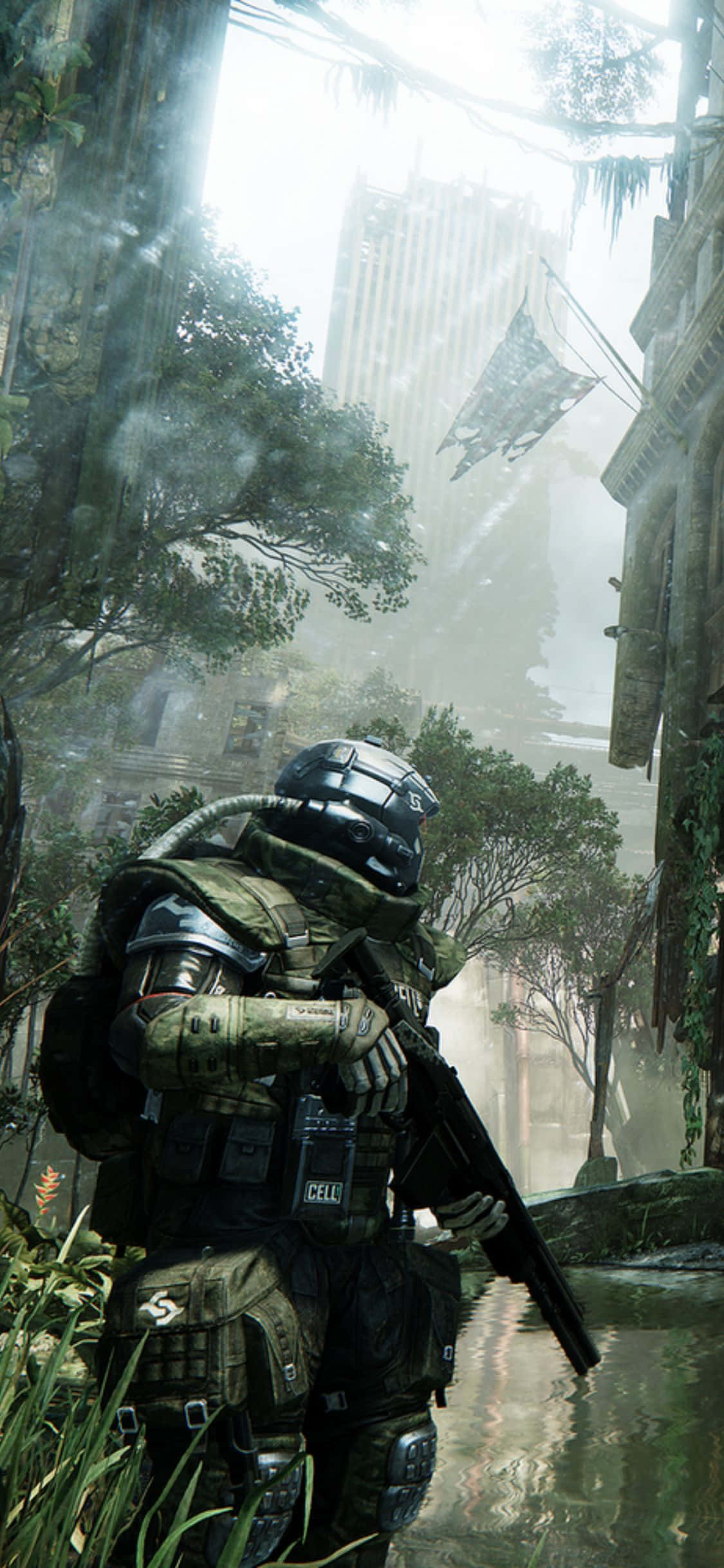 Нечеловеческая сила, раскрытая в новом Crysis 3, созданном для iPhone X Обои