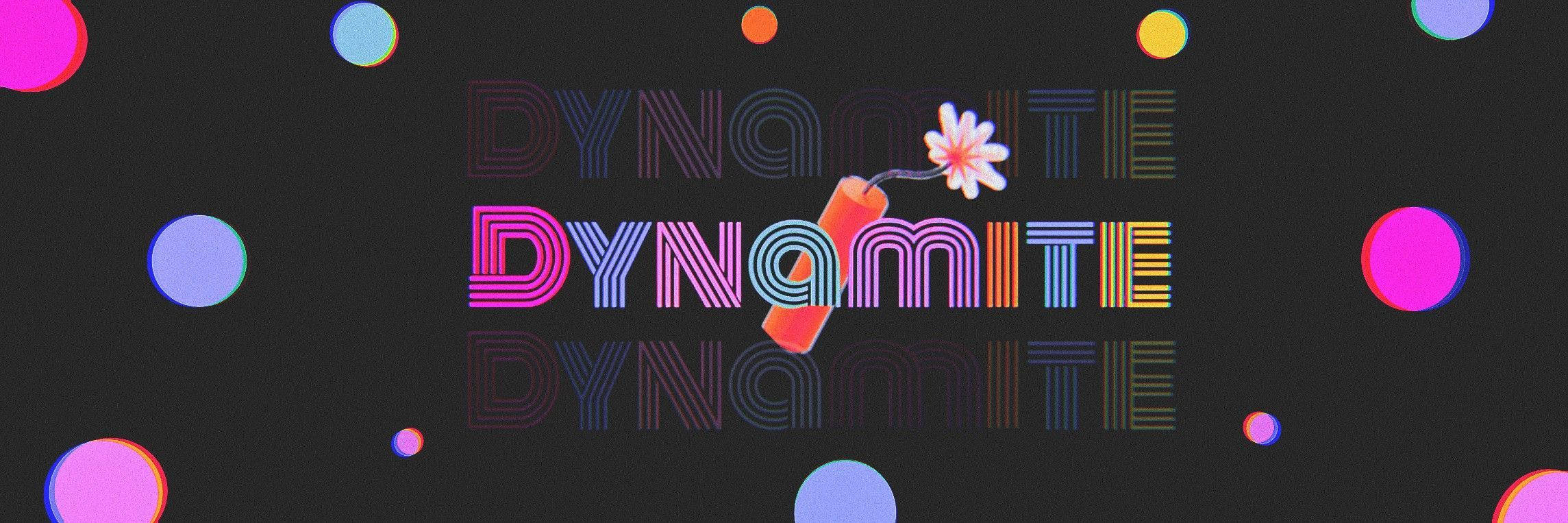 Ноутбук BTS Dynamite с цветком Обои