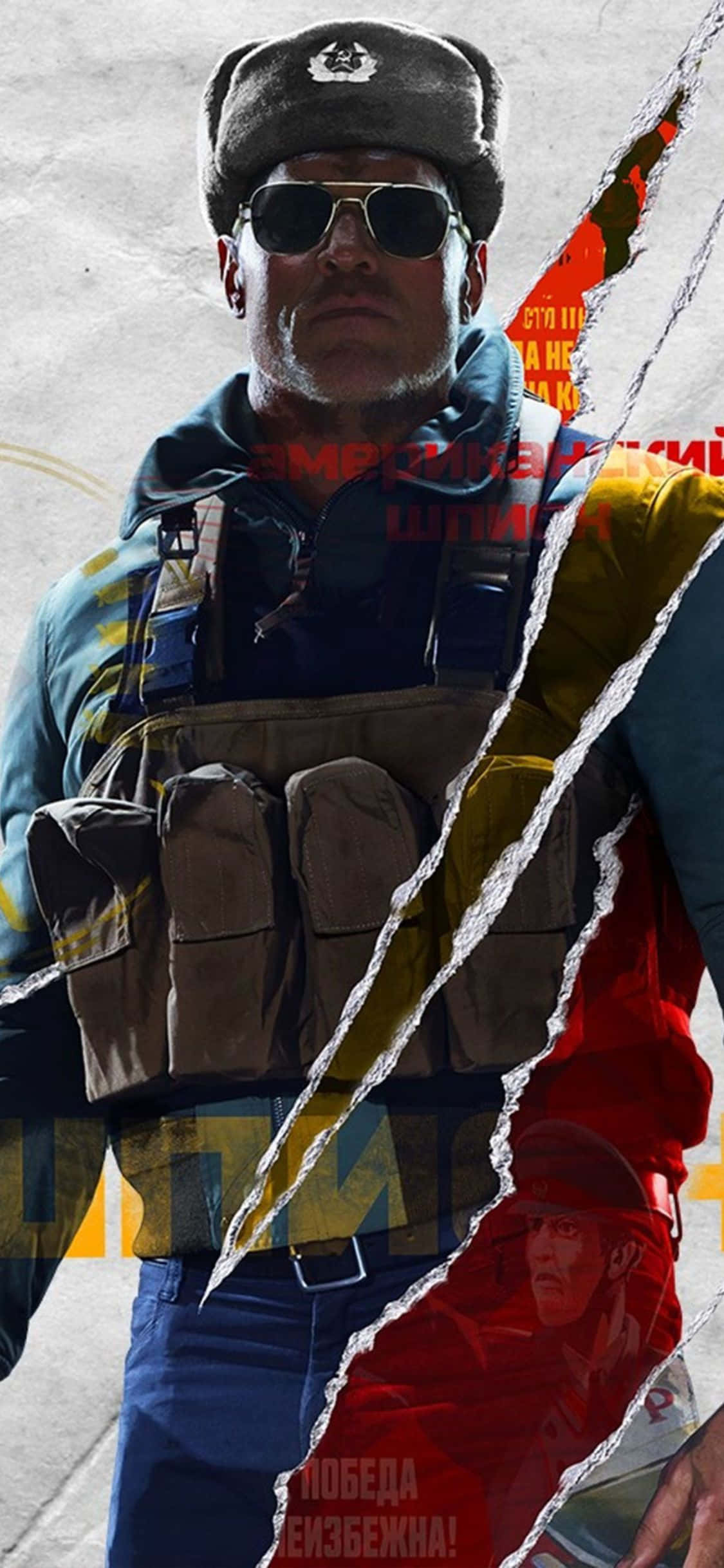 Обои iPhone X Call Of Duty Black Ops Cold War Русский персонаж Обои