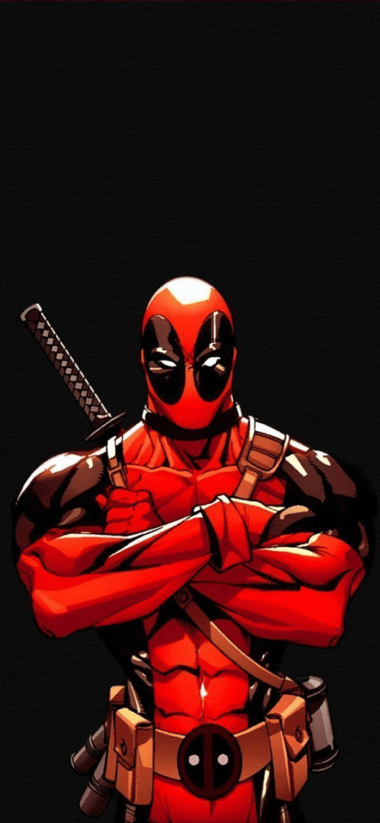 Фон для iPhone XS Max: Marvel Дэдпул Обои