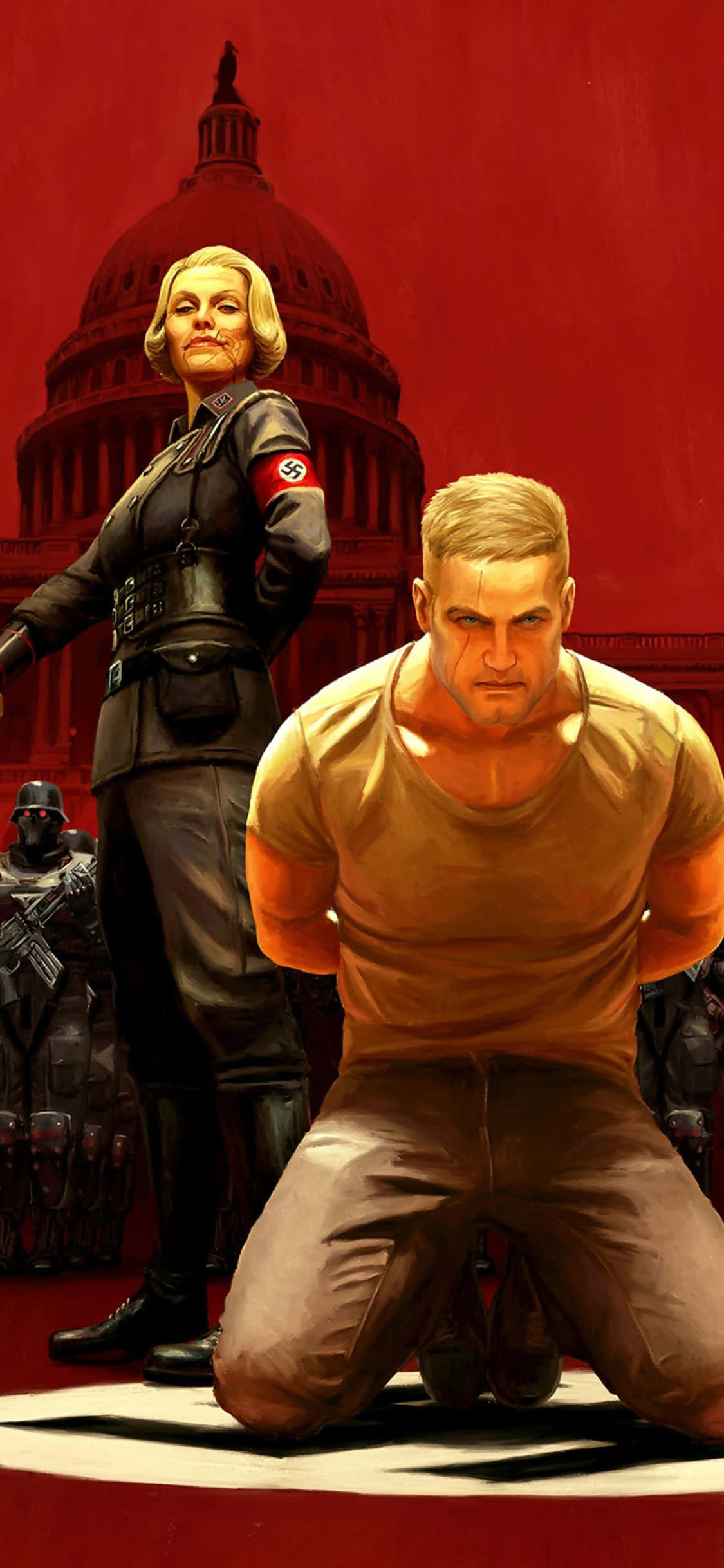 Обои Wolfenstein II: The New Colossus для iPhone Xs Обои