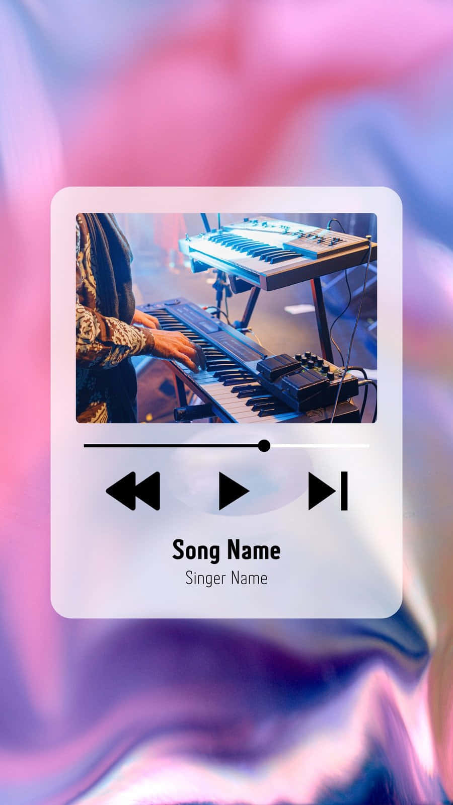 Обои для экрана блокировки Spotify с изображением песни Обои