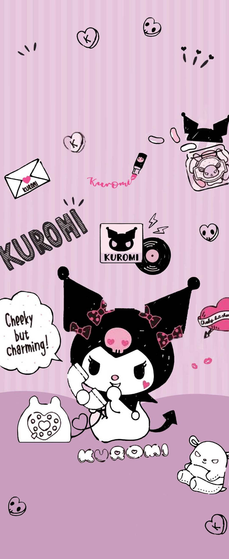 Обои на телефон My Melody Kuromi Обои