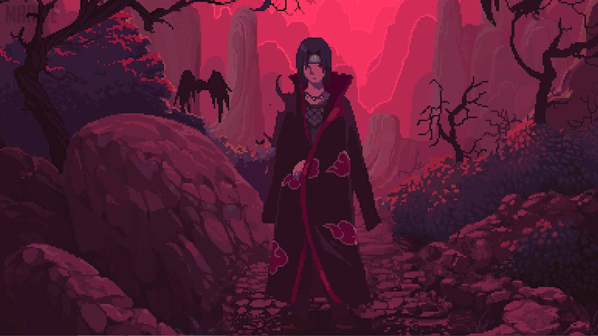 1920x1080 Итачи Учиха — Много ночей (без музыки) обои для рабочего стола